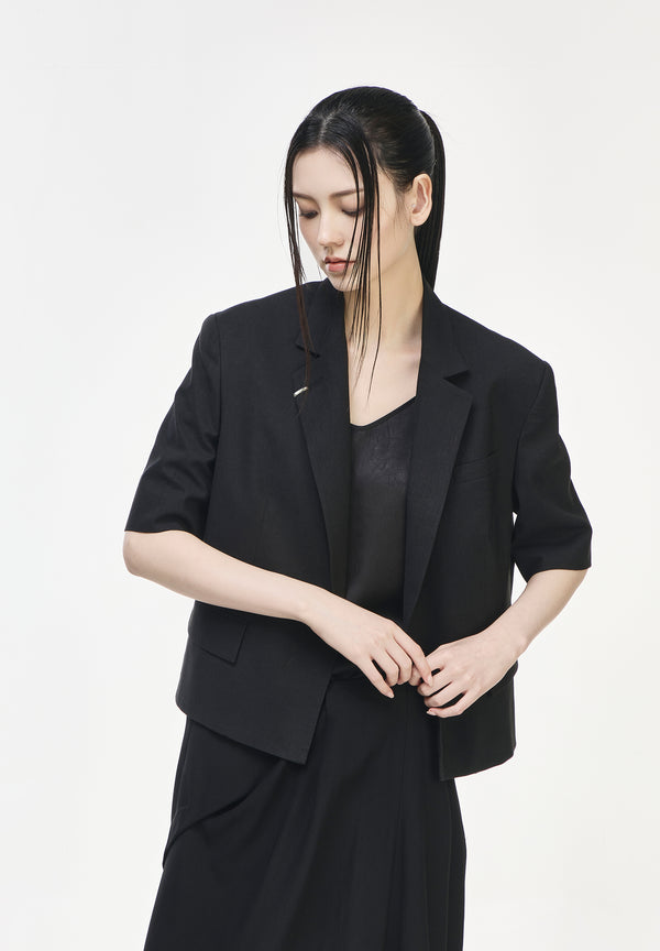 CROP HALF SLEEVE JACKET