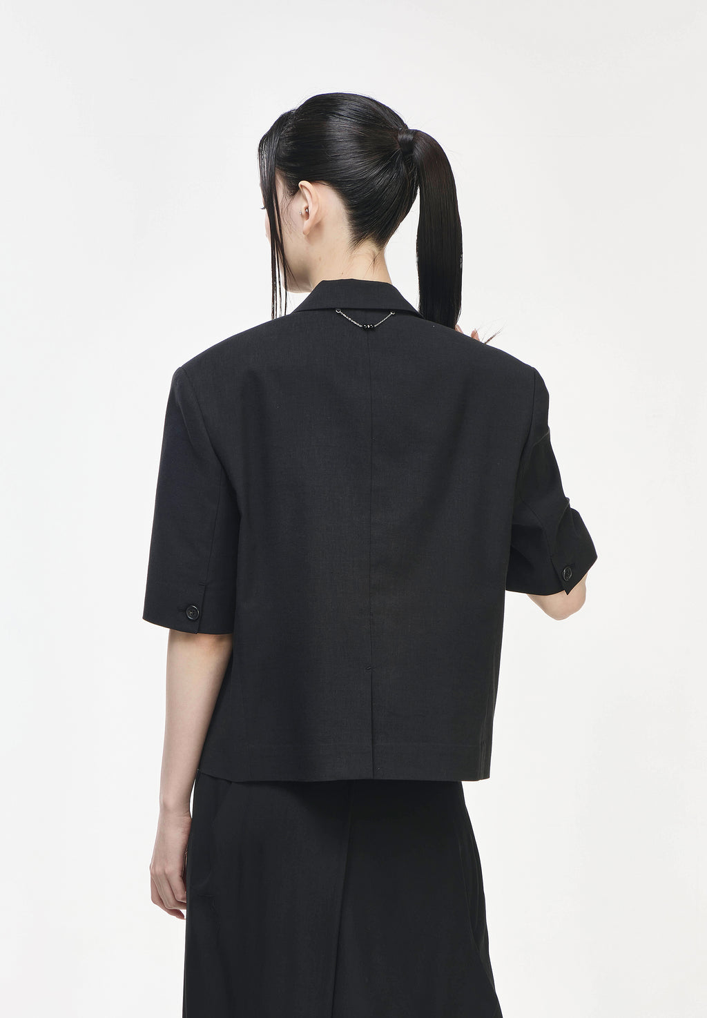 SONGZIO WOMAN CROP HALF SLEEVE JACKET