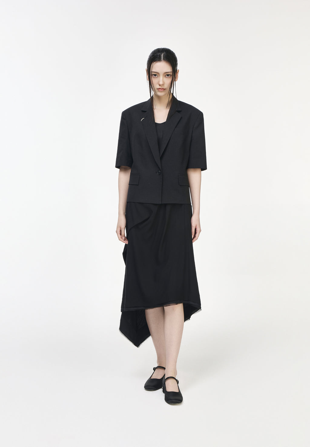 SONGZIO WOMAN CROP HALF SLEEVE JACKET