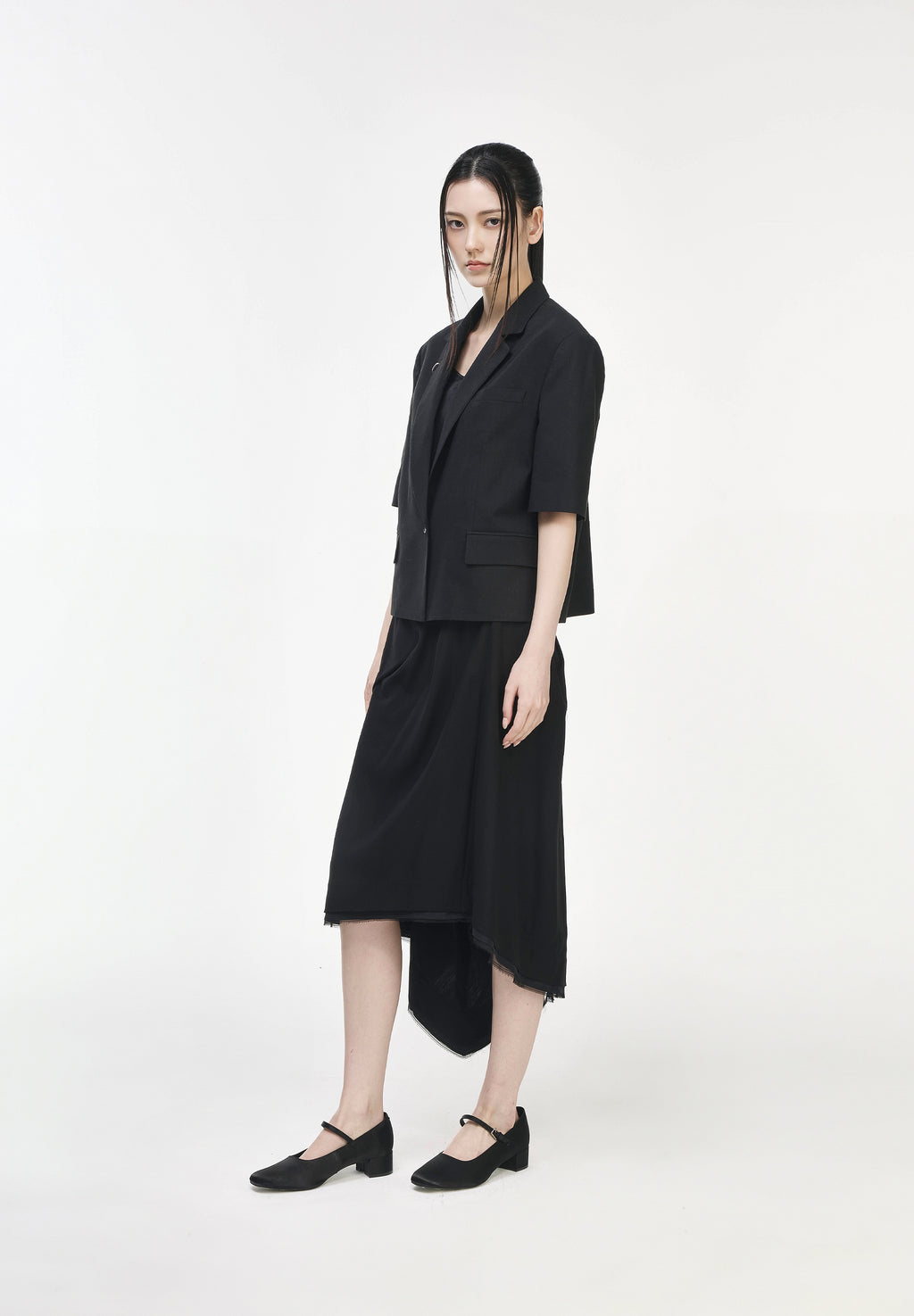 SONGZIO WOMAN CROP HALF SLEEVE JACKET