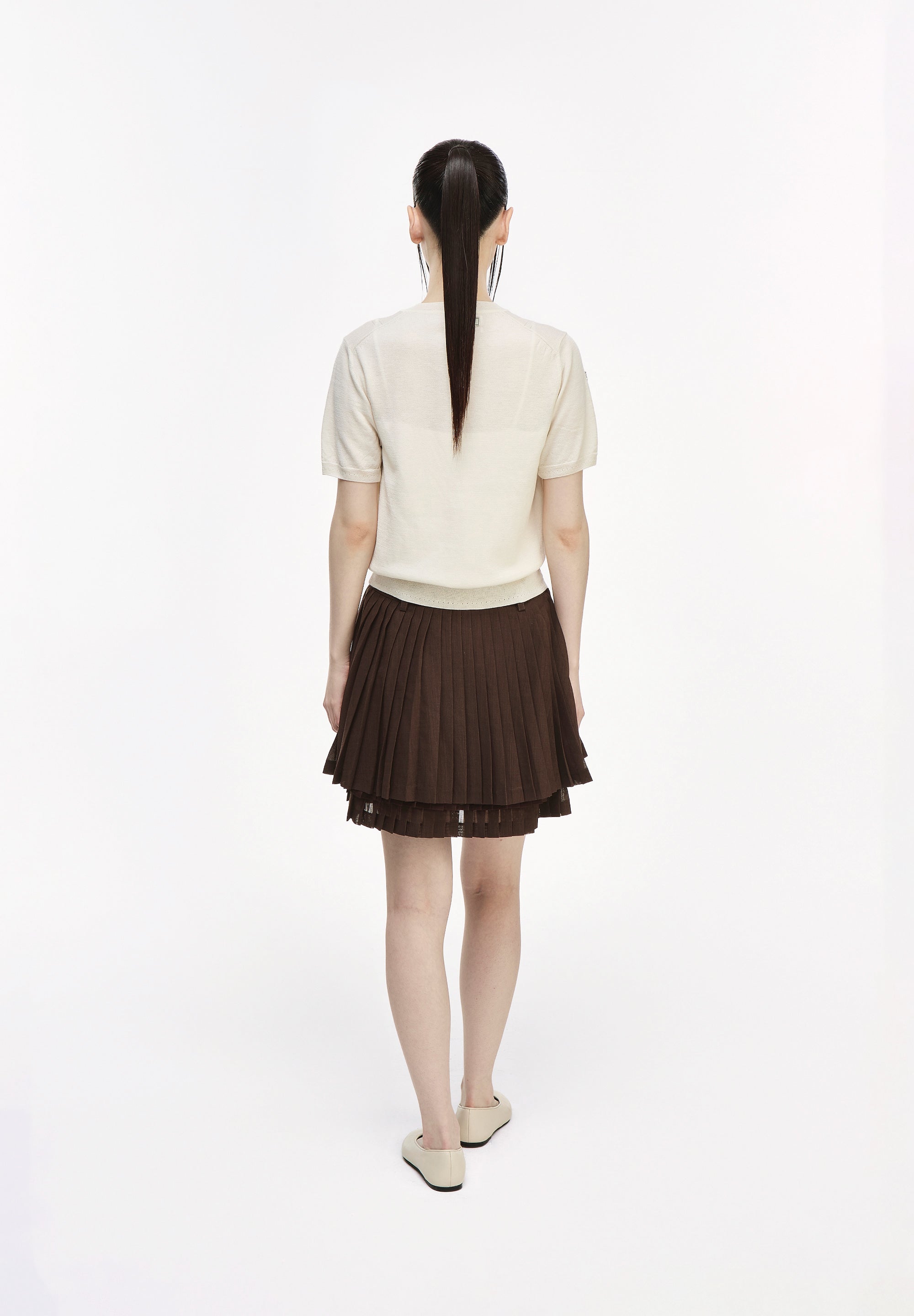 TEARDROP ROUND NECK KNIT