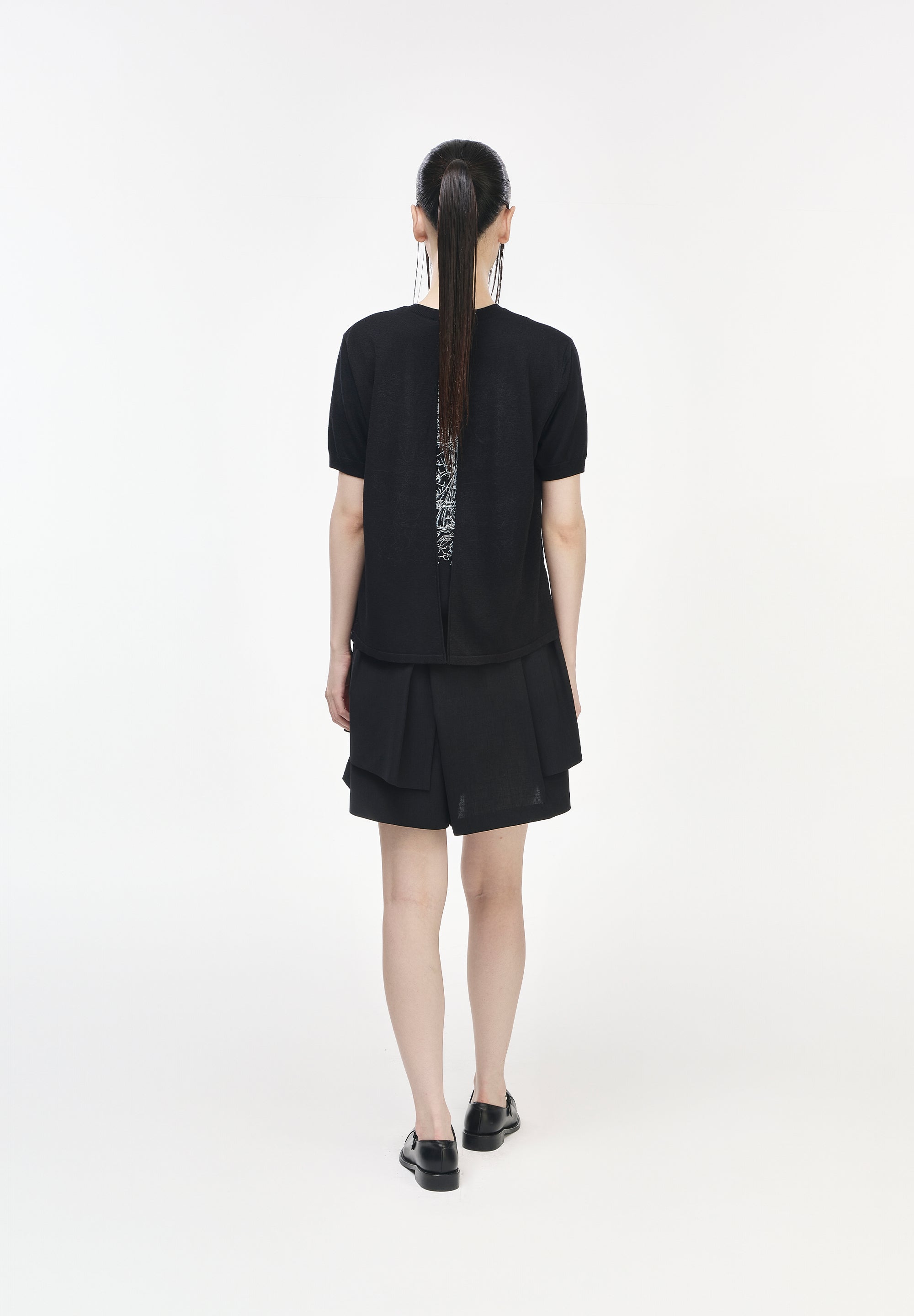 CELESTIAL EMBROIDERED VEILED CARDIGAN