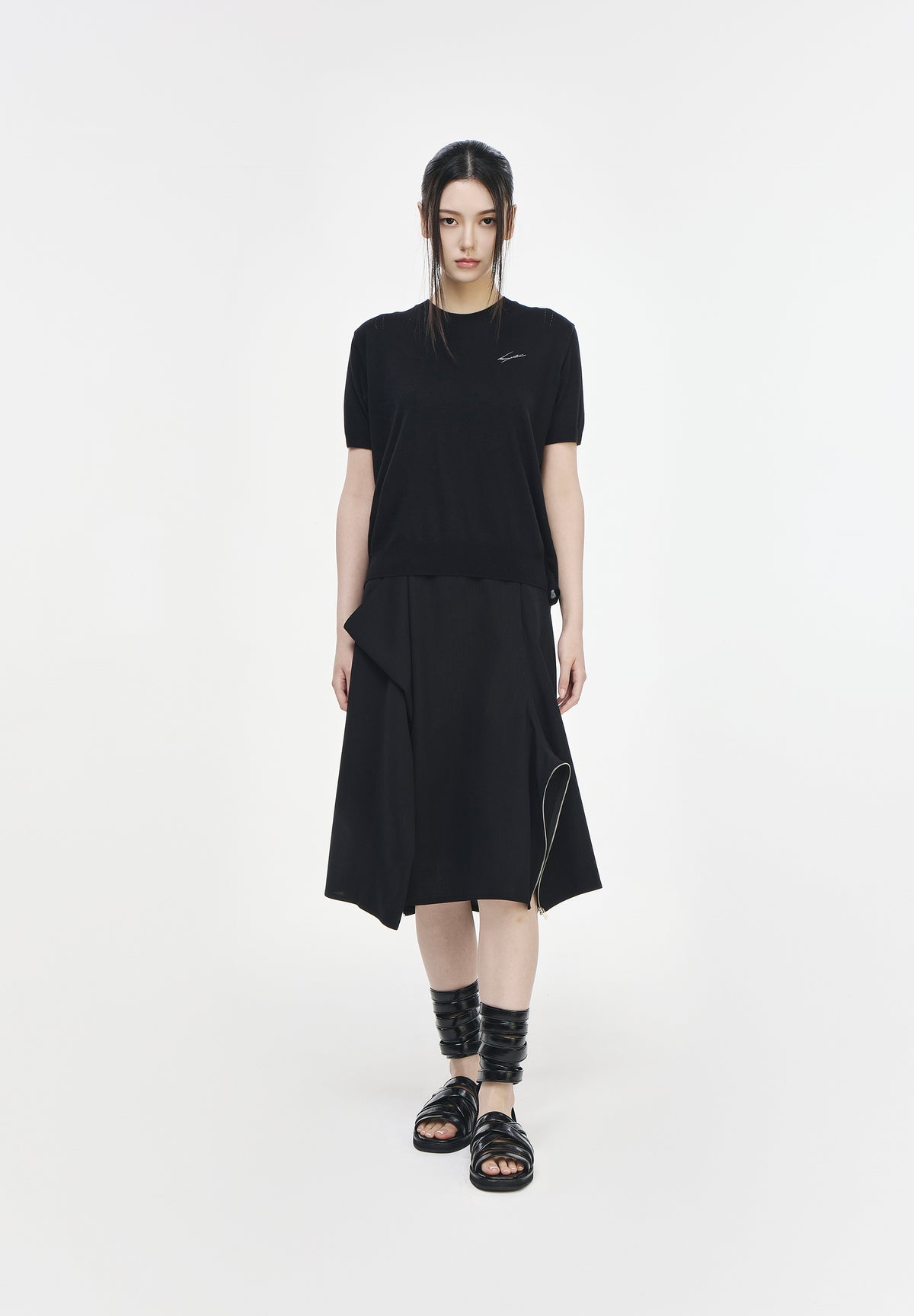CELESTIAL EMBROIDERED VEILED KNIT