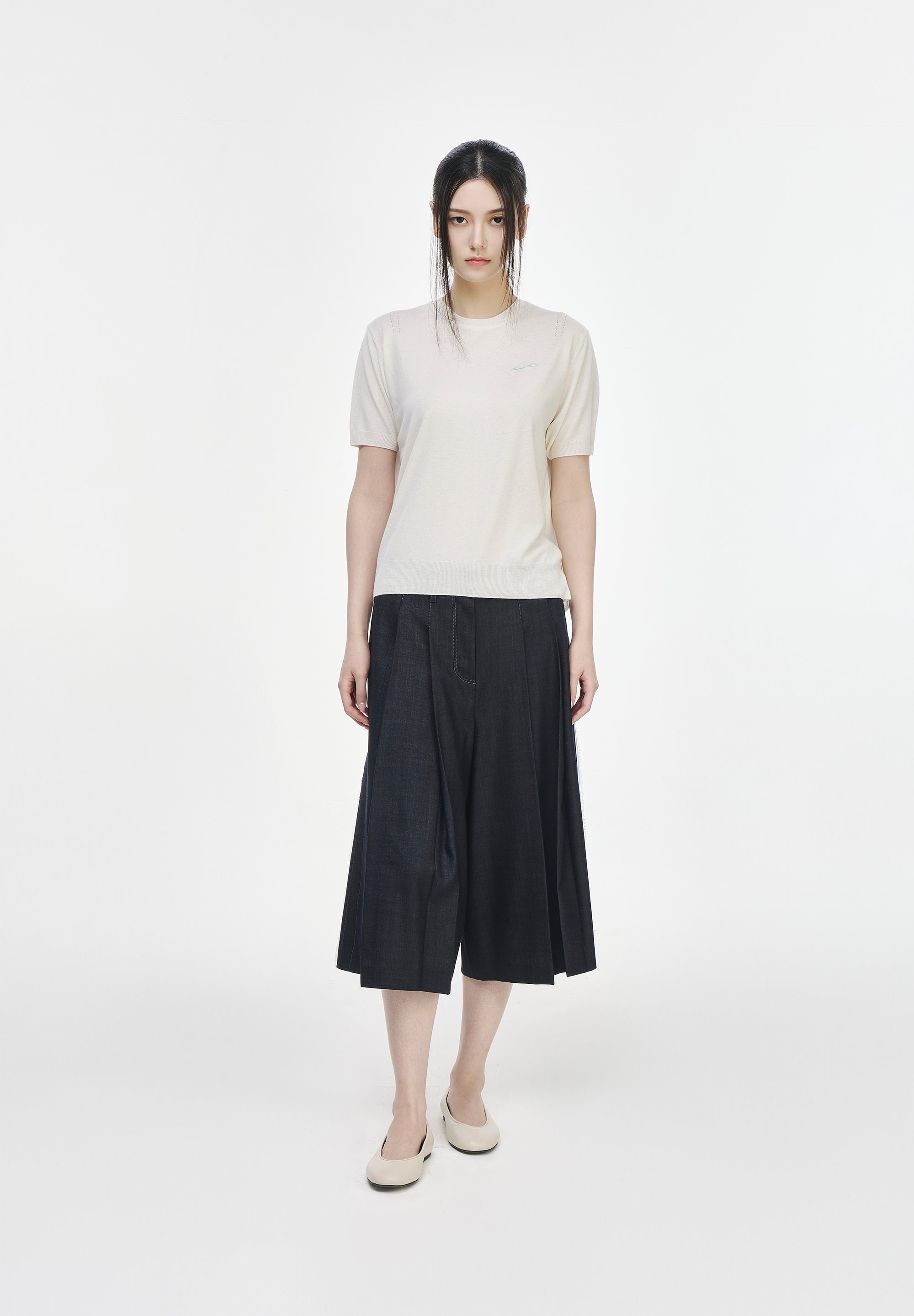 CELESTIAL EMBROIDERED VEILED KNIT