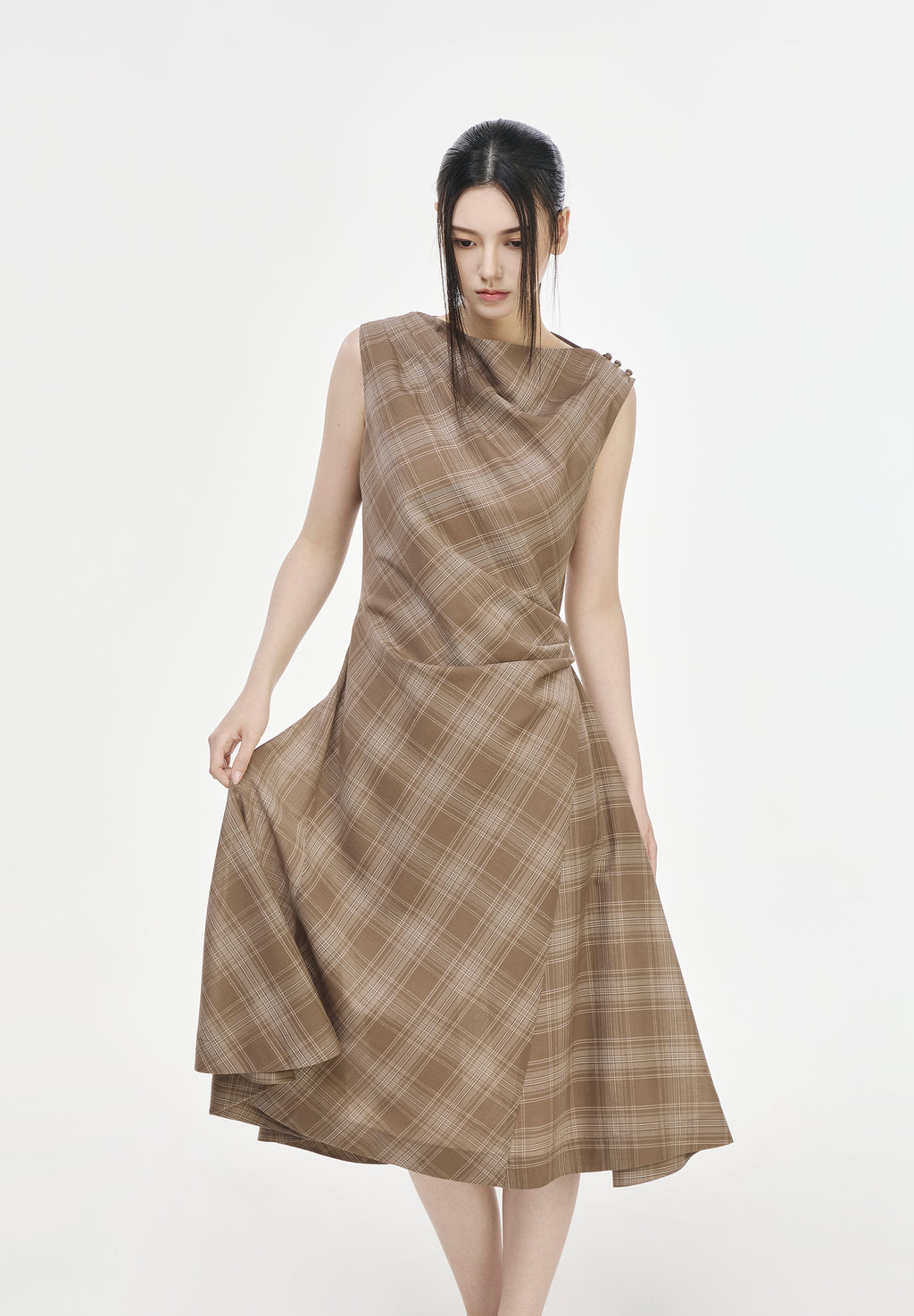 DRAPE CHECK ONE PIECE