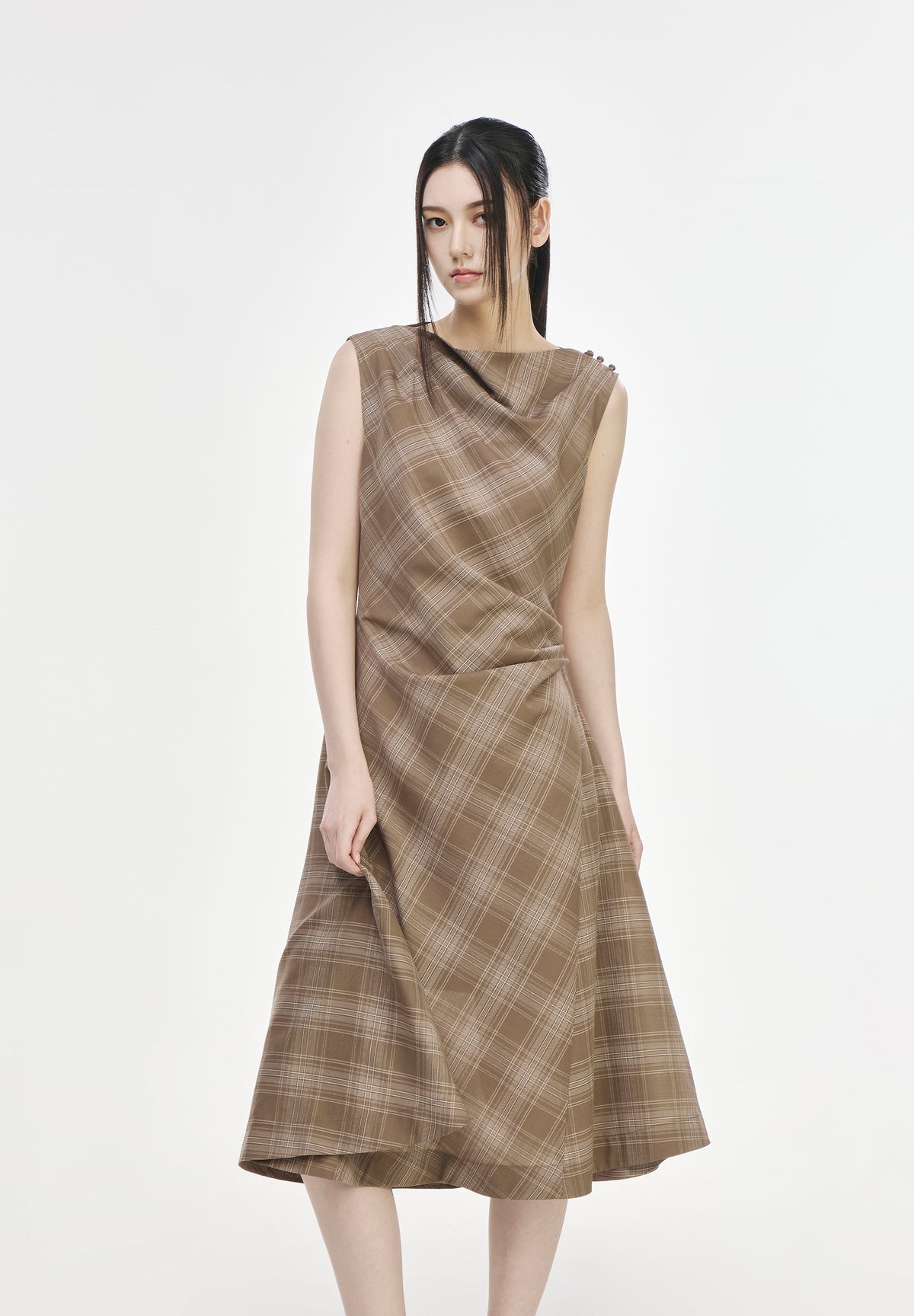 DRAPE CHECK ONE PIECE