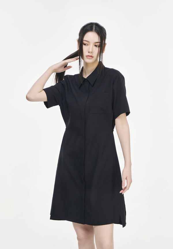 FLORAL EMBROIDERED SHIRT ONE PIECE