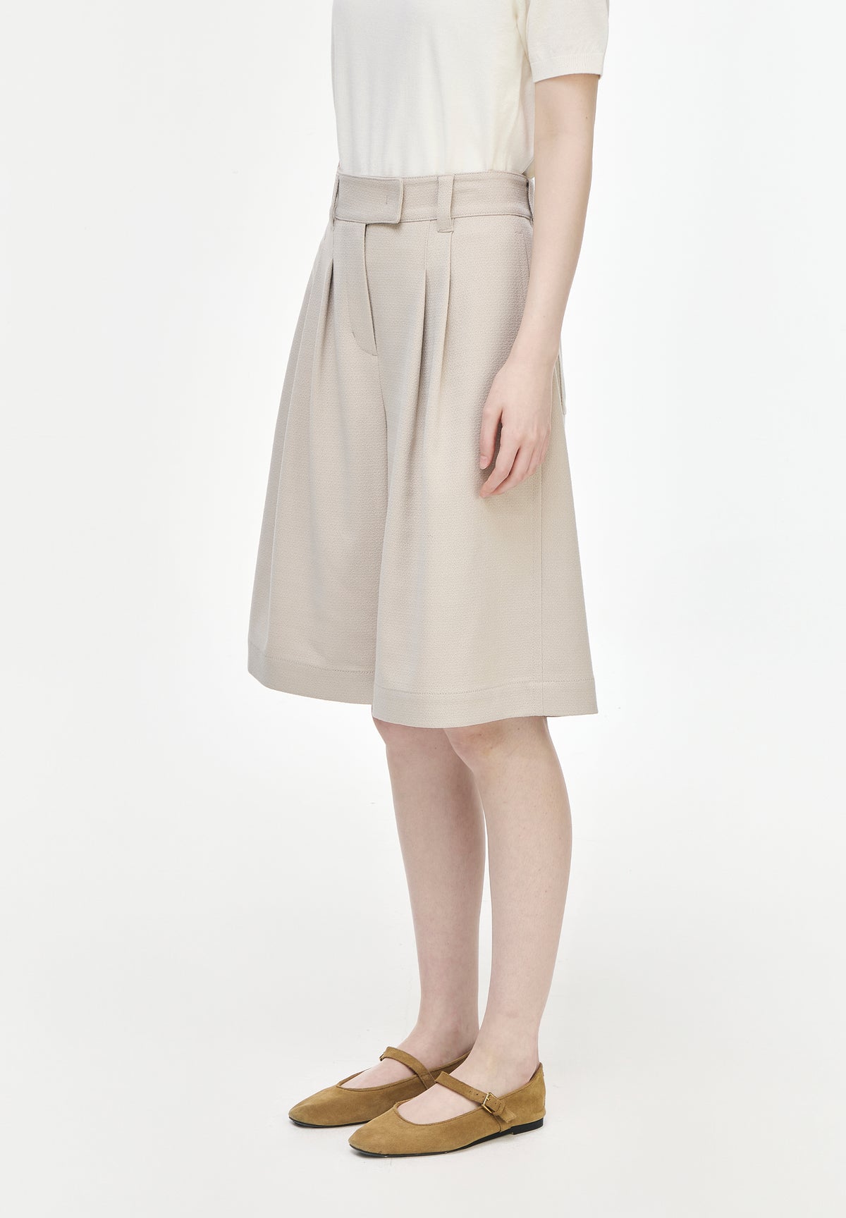 ASYMMETRIC BERMUDA SHORTS