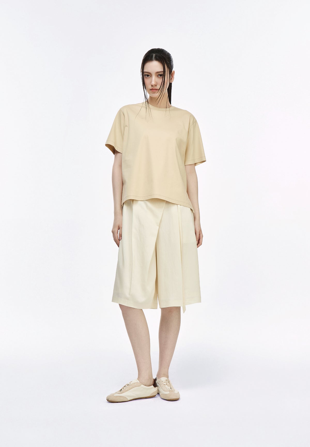 ASYMMETRIC WRAP SHORTS