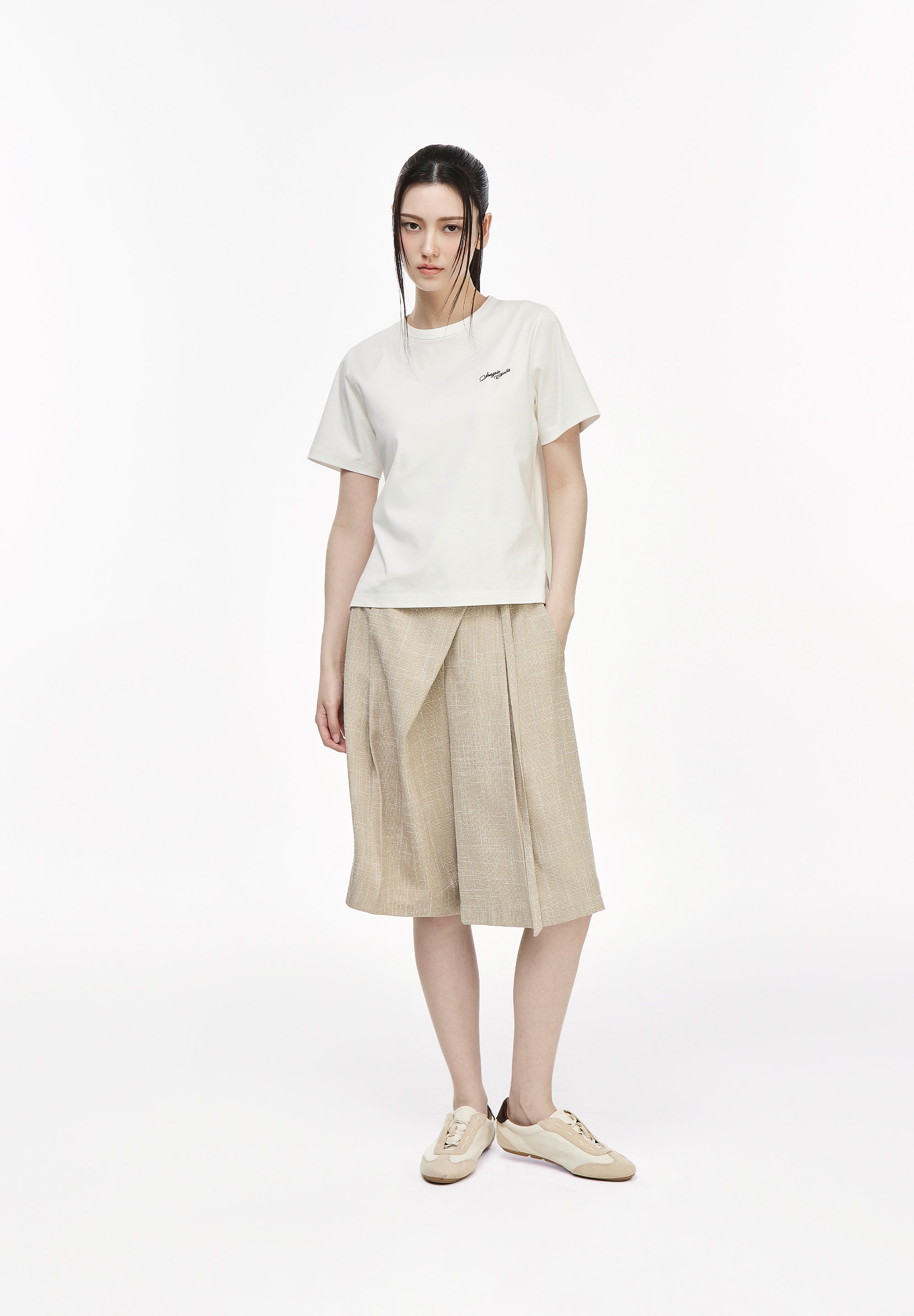 ASYMMETRIC WRAP SHORTS