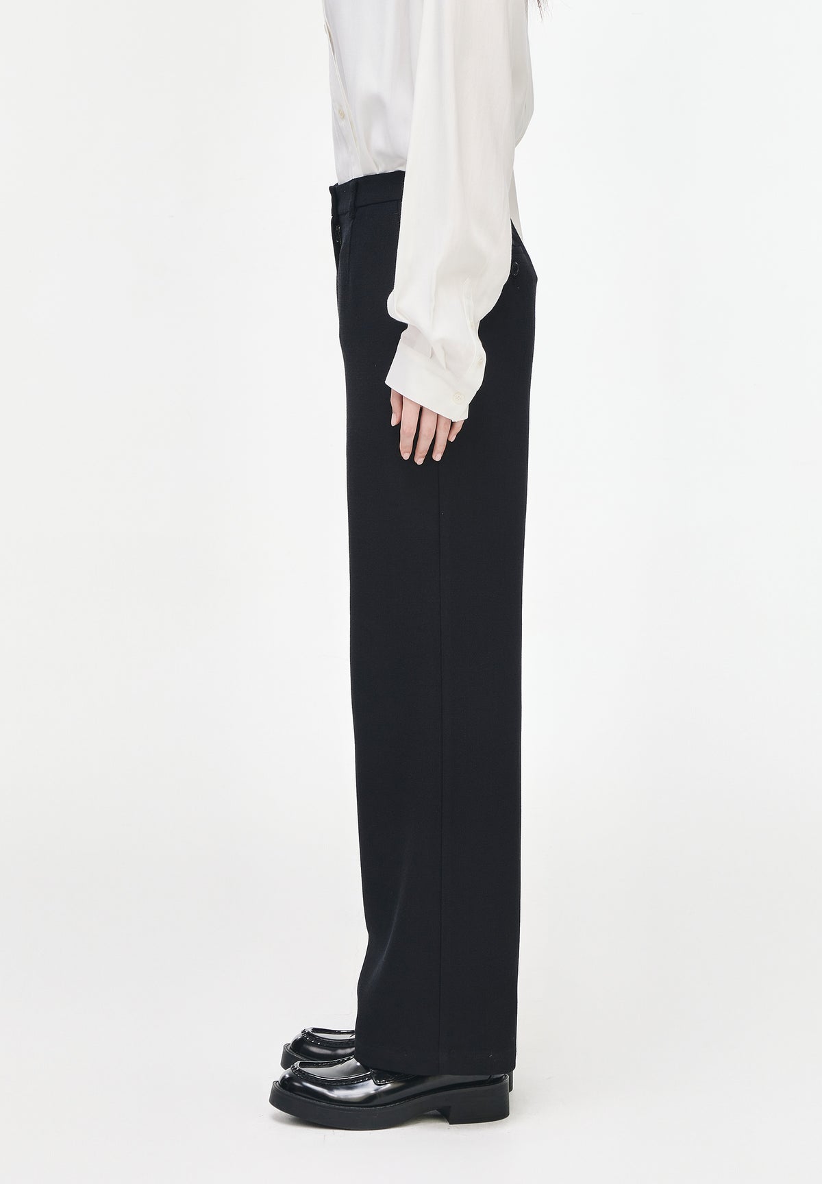 SEMI FLARE LINEN PANTS
