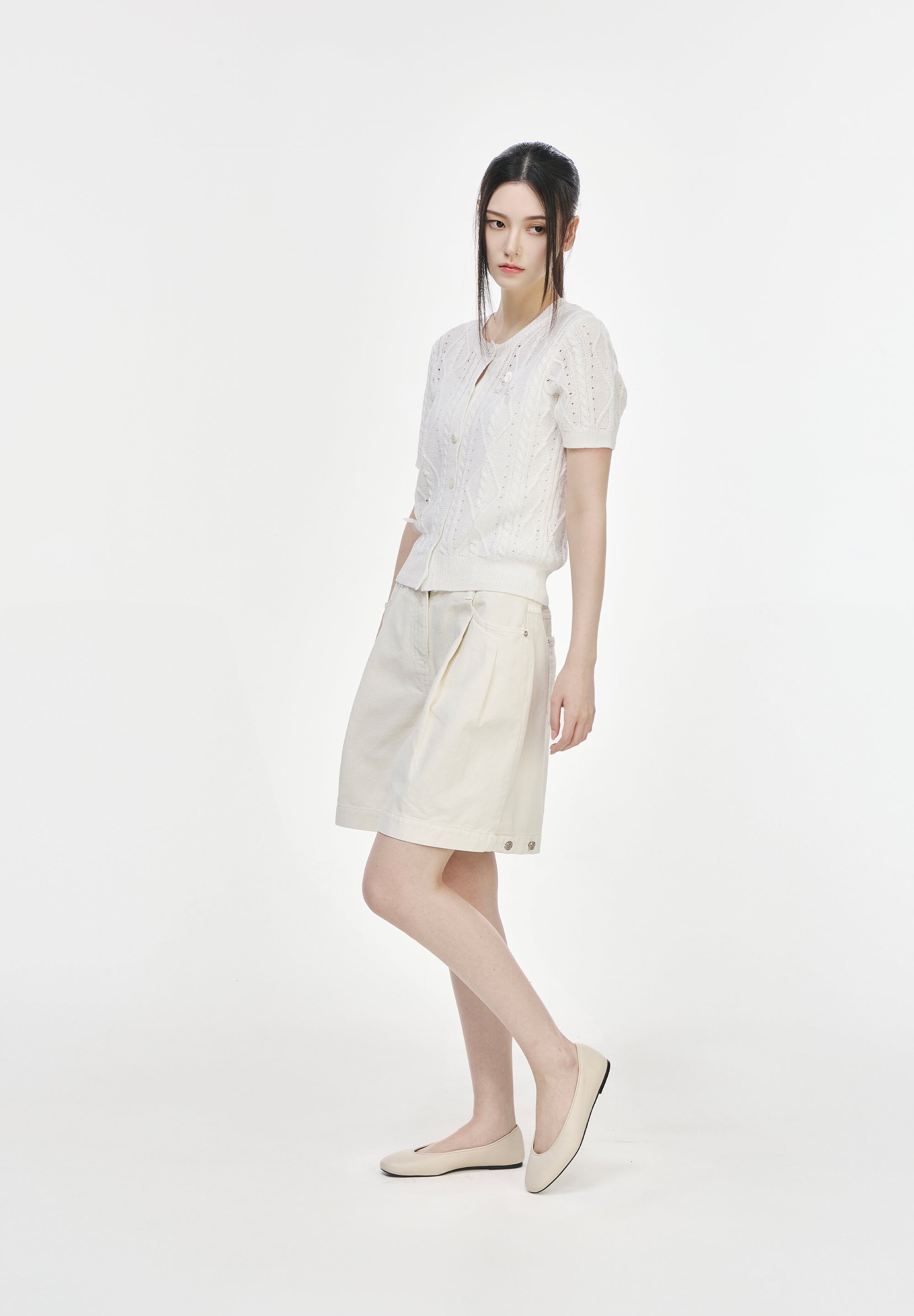 LEVEL VOLUME DENIM SHORTS