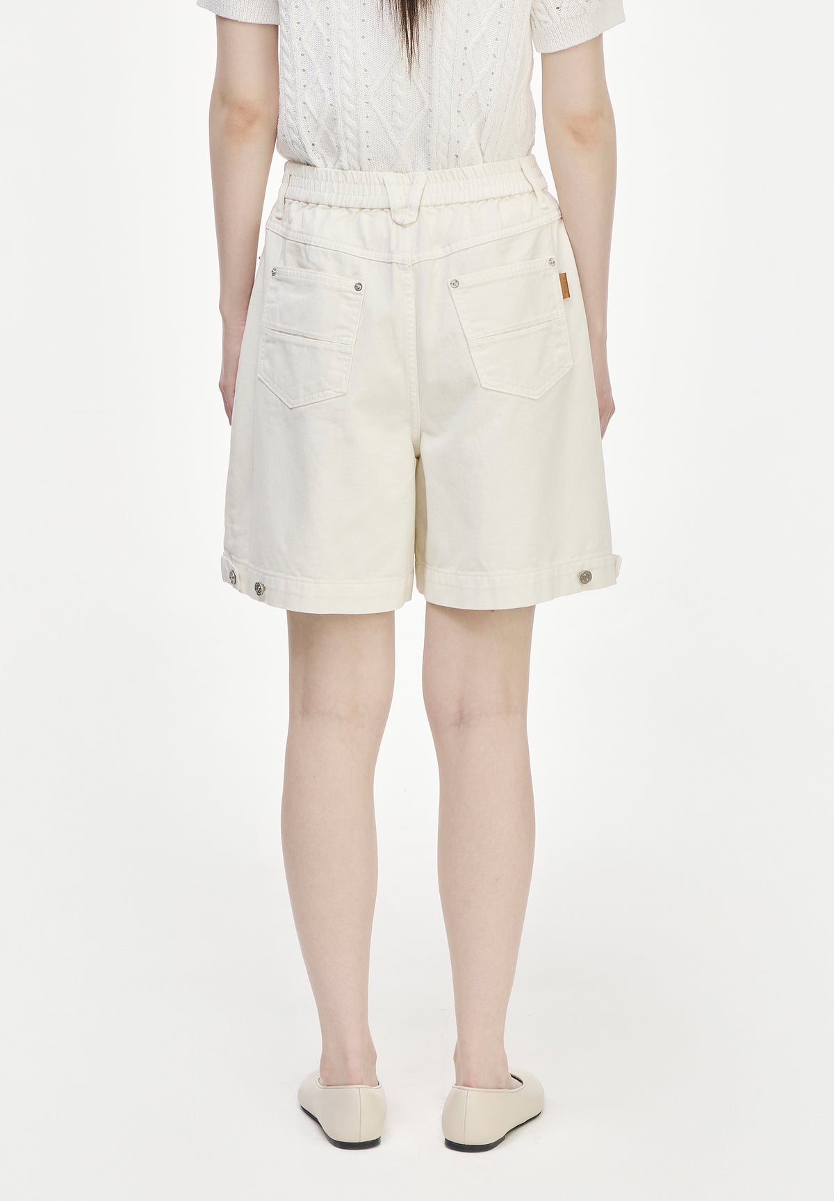 LEVEL VOLUME DENIM SHORTS
