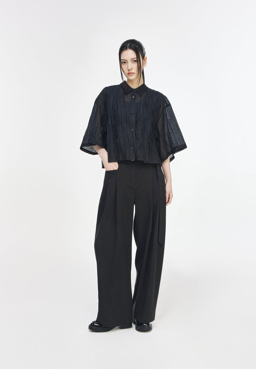 EDGEFOLD LINEN VOLUME PANTS