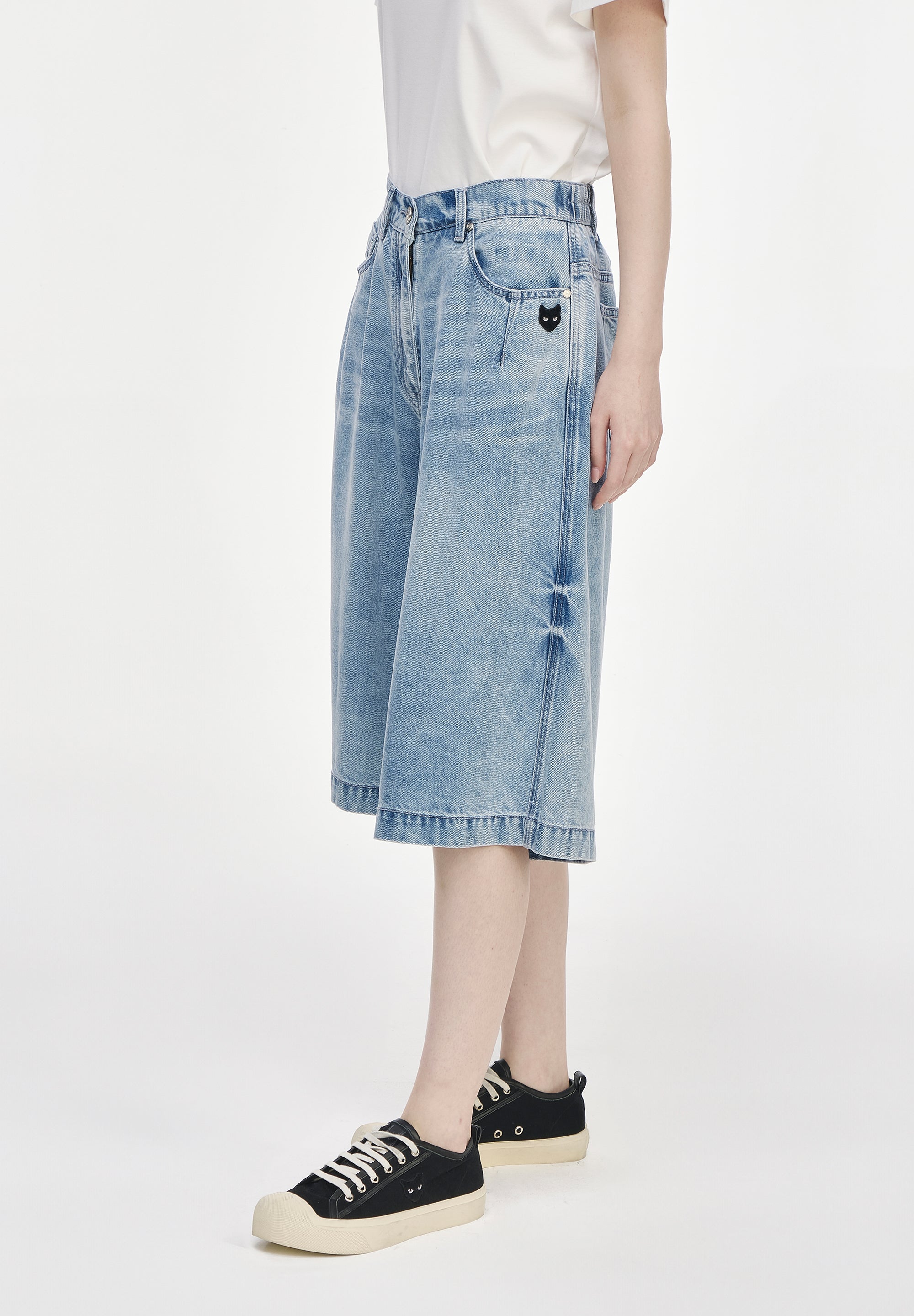 PANTHER LYOCELL DENIM SHORTS