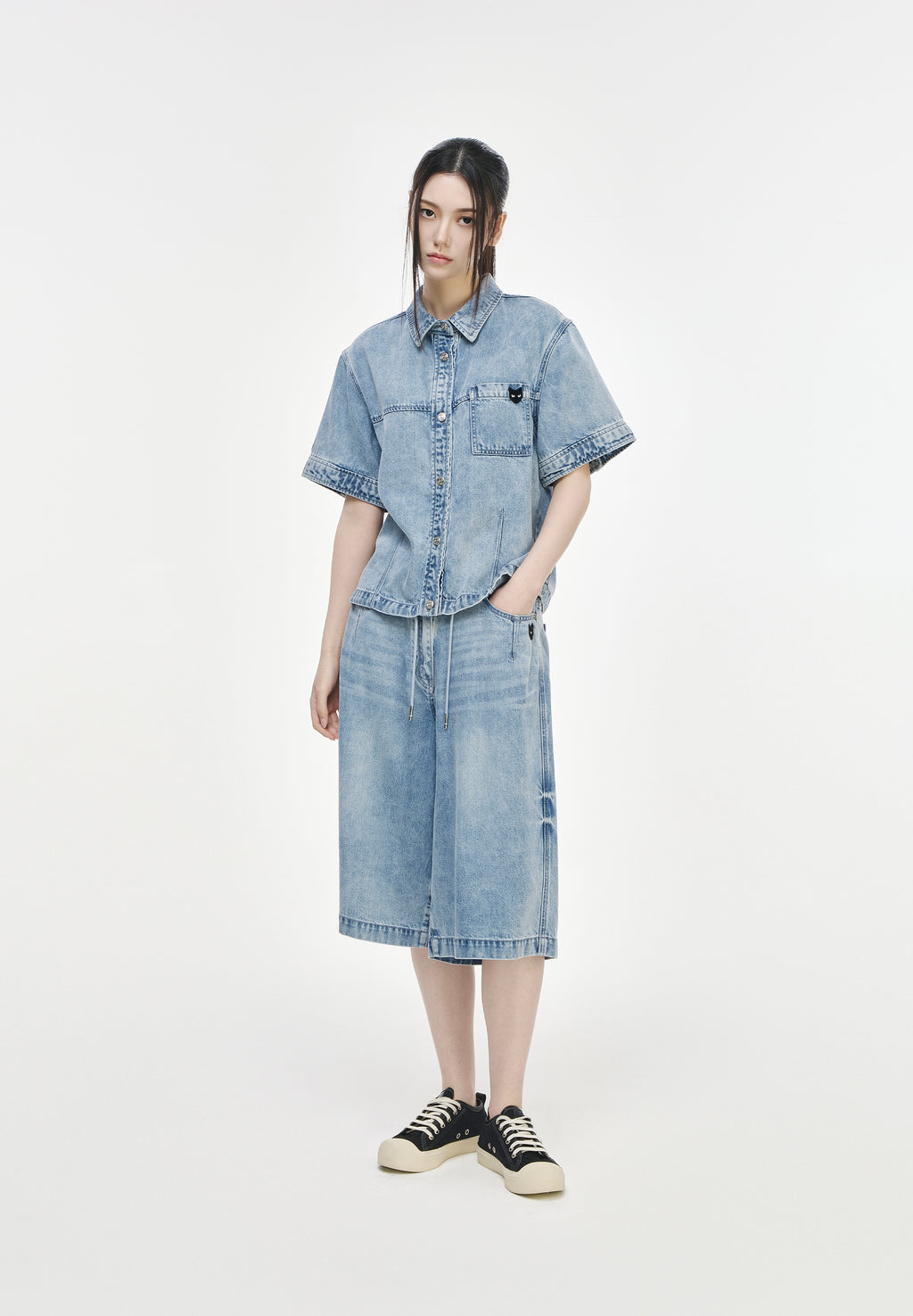 PANTHER LYOCELL DENIM SHORTS