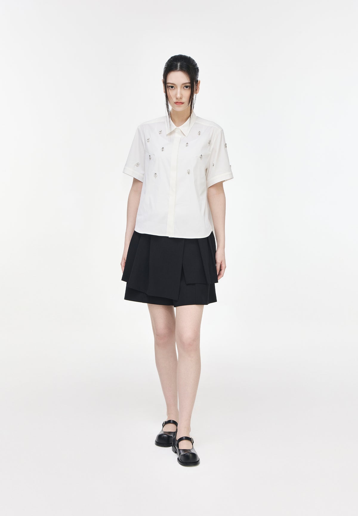 HONEYBEE APPLIQUE HALF SHIRT