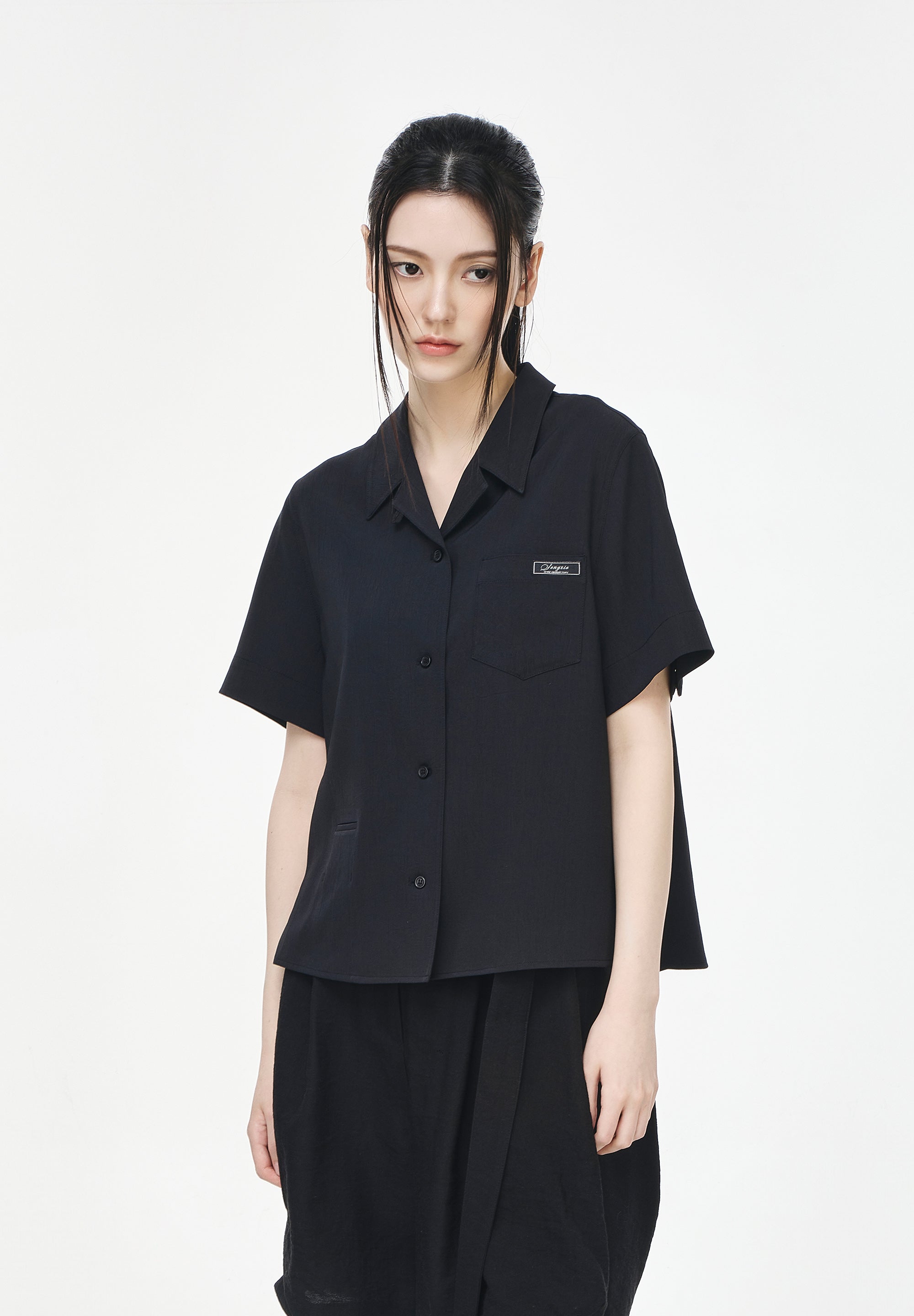 CELESTIAL EMBROIDERED HALF SHIRT