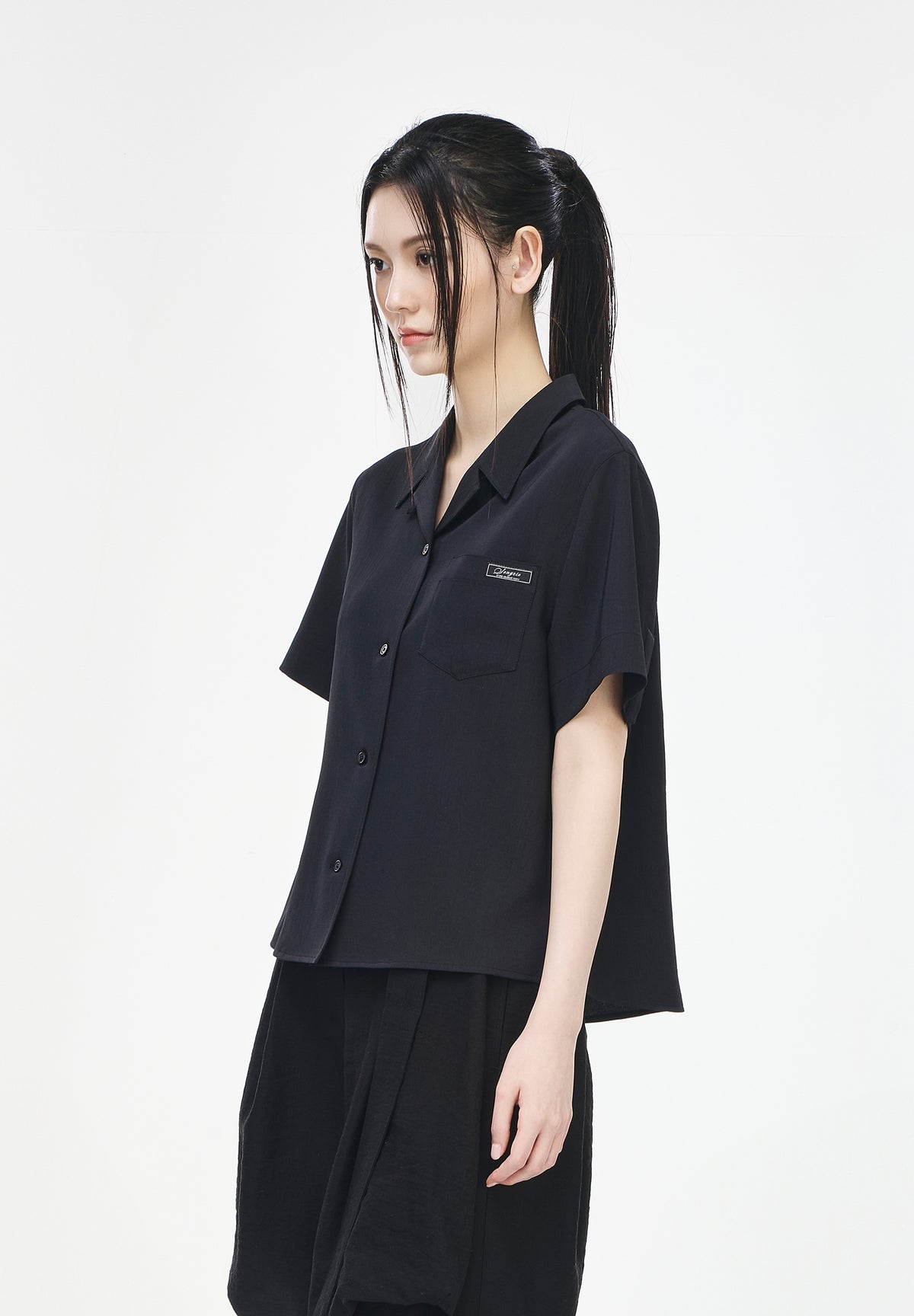 CELESTIAL EMBROIDERED HALF SHIRT