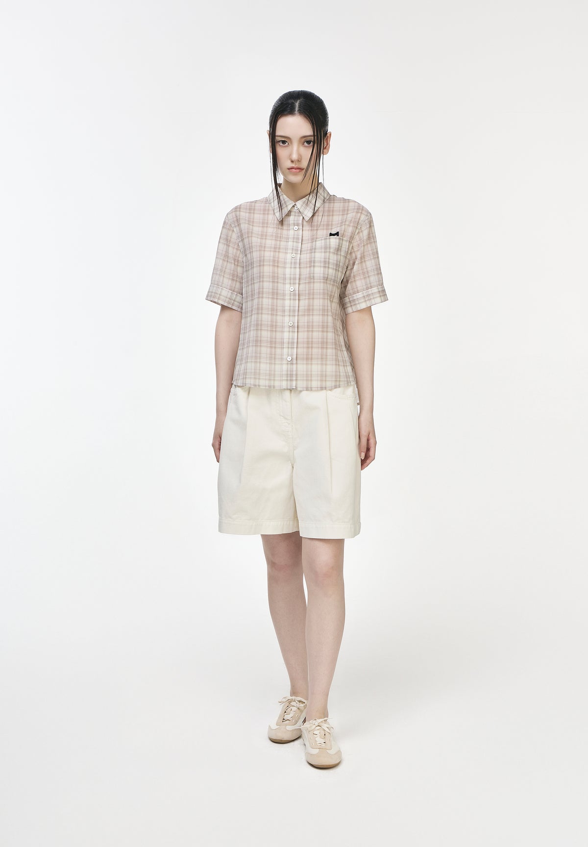 PANTHER CHECK HALF SHIRT