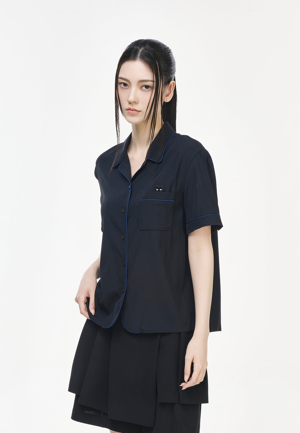 PANTHER OPEN COLLAR SHIRT