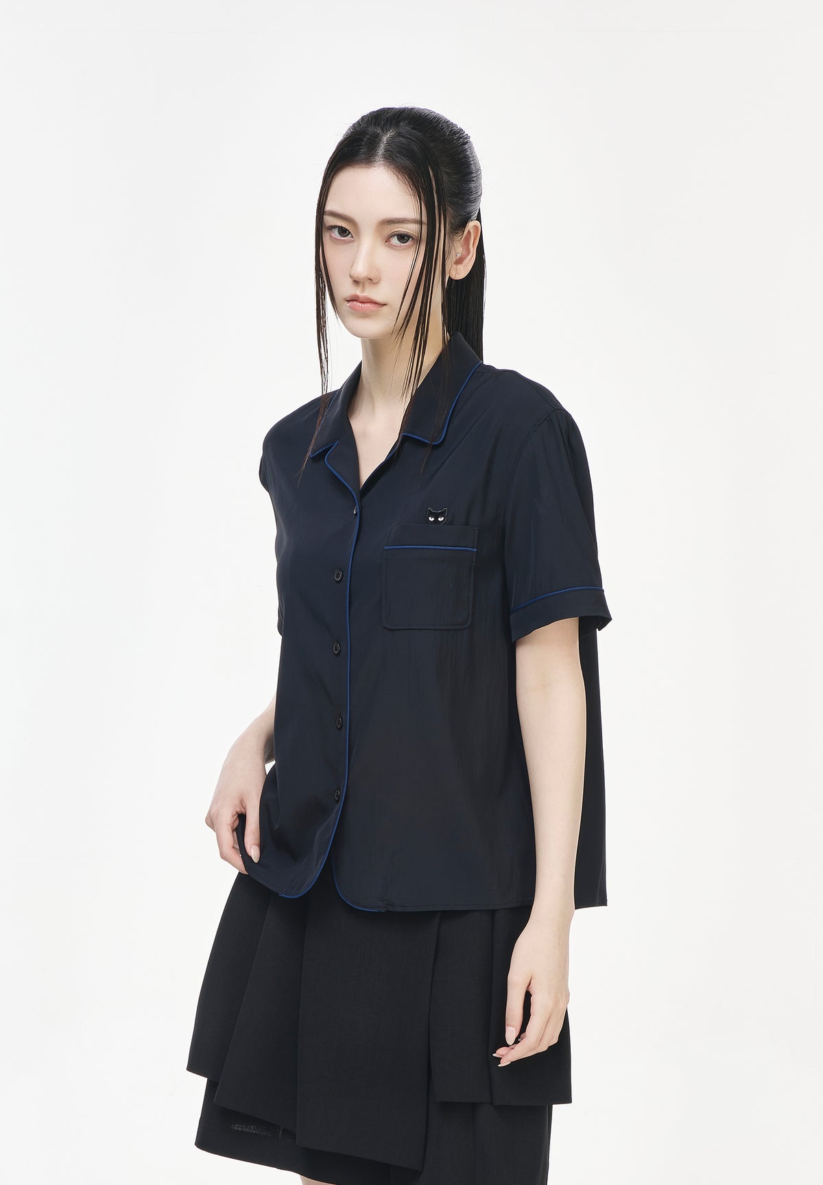 PANTHER OPEN COLLAR SHIRT