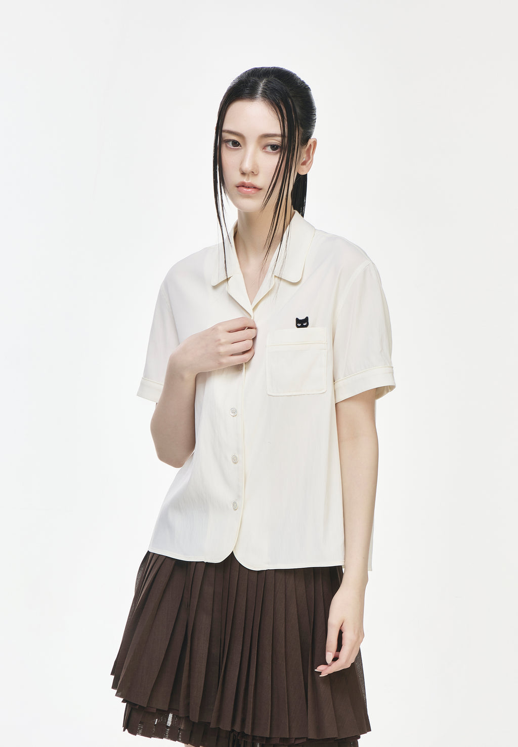 PANTHER OPEN COLLAR SHIRT