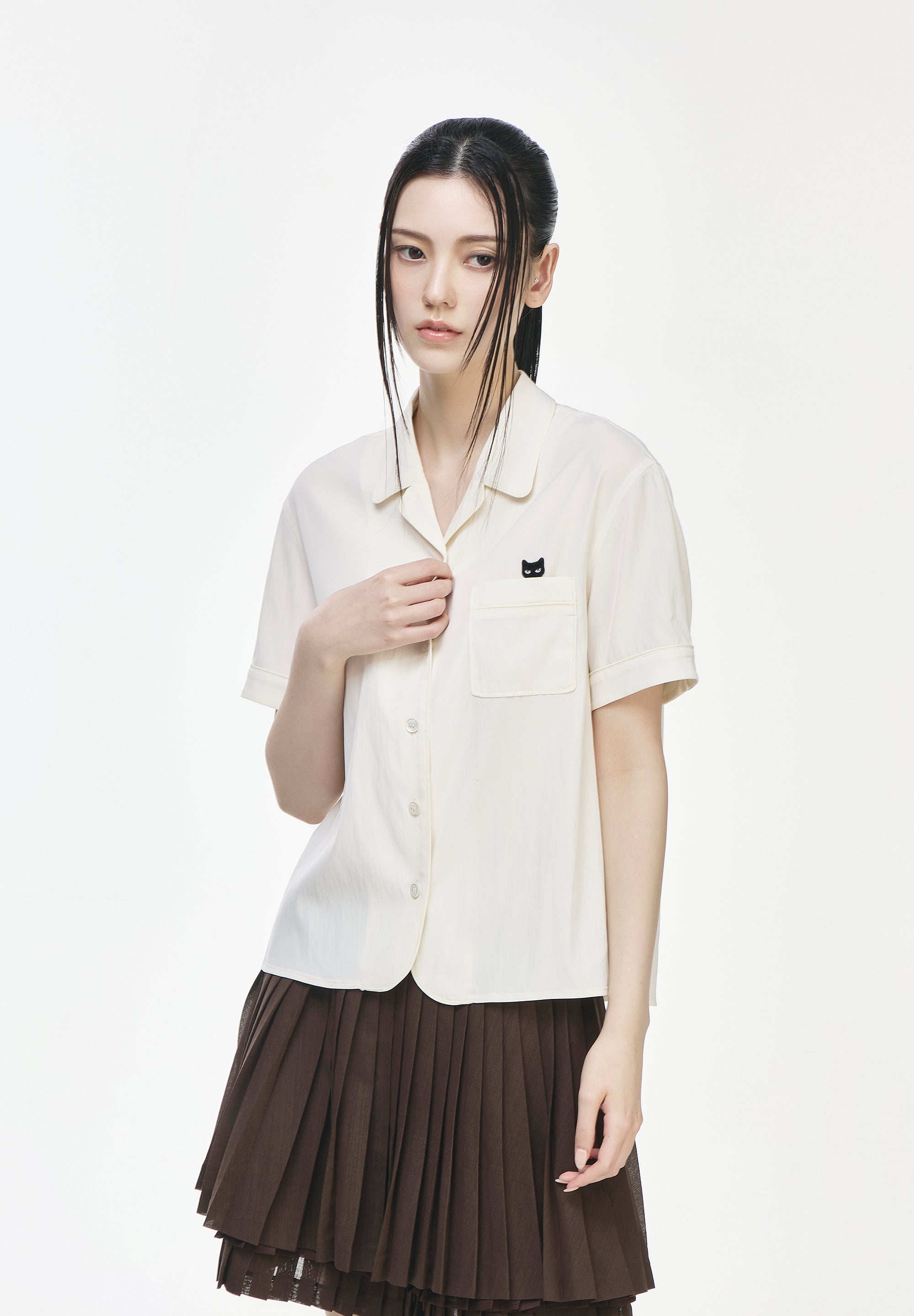 PANTHER OPEN COLLAR SHIRT