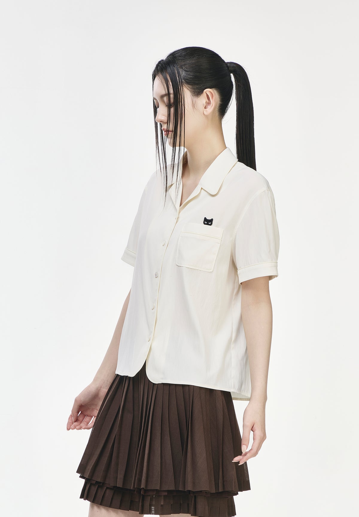 PANTHER OPEN COLLAR SHIRT