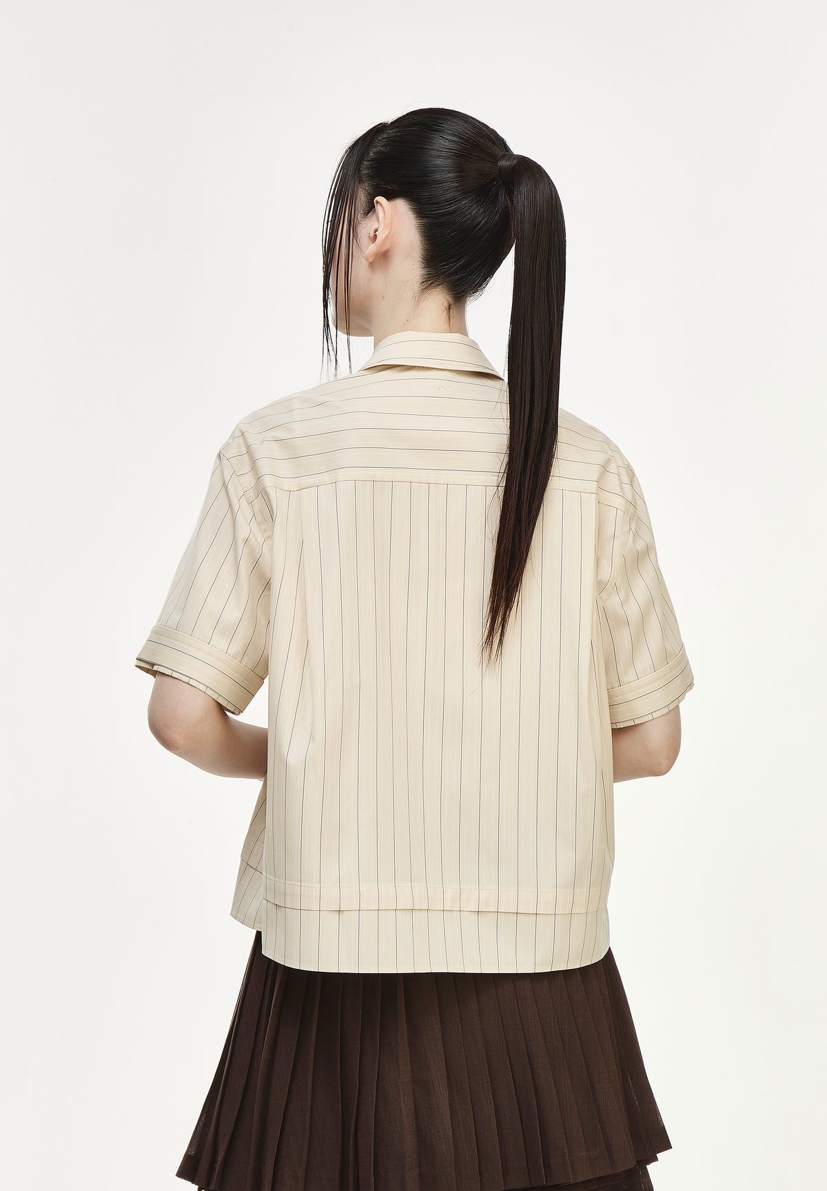 PANTHER LAYERED OPEN COLLAR SHIRT