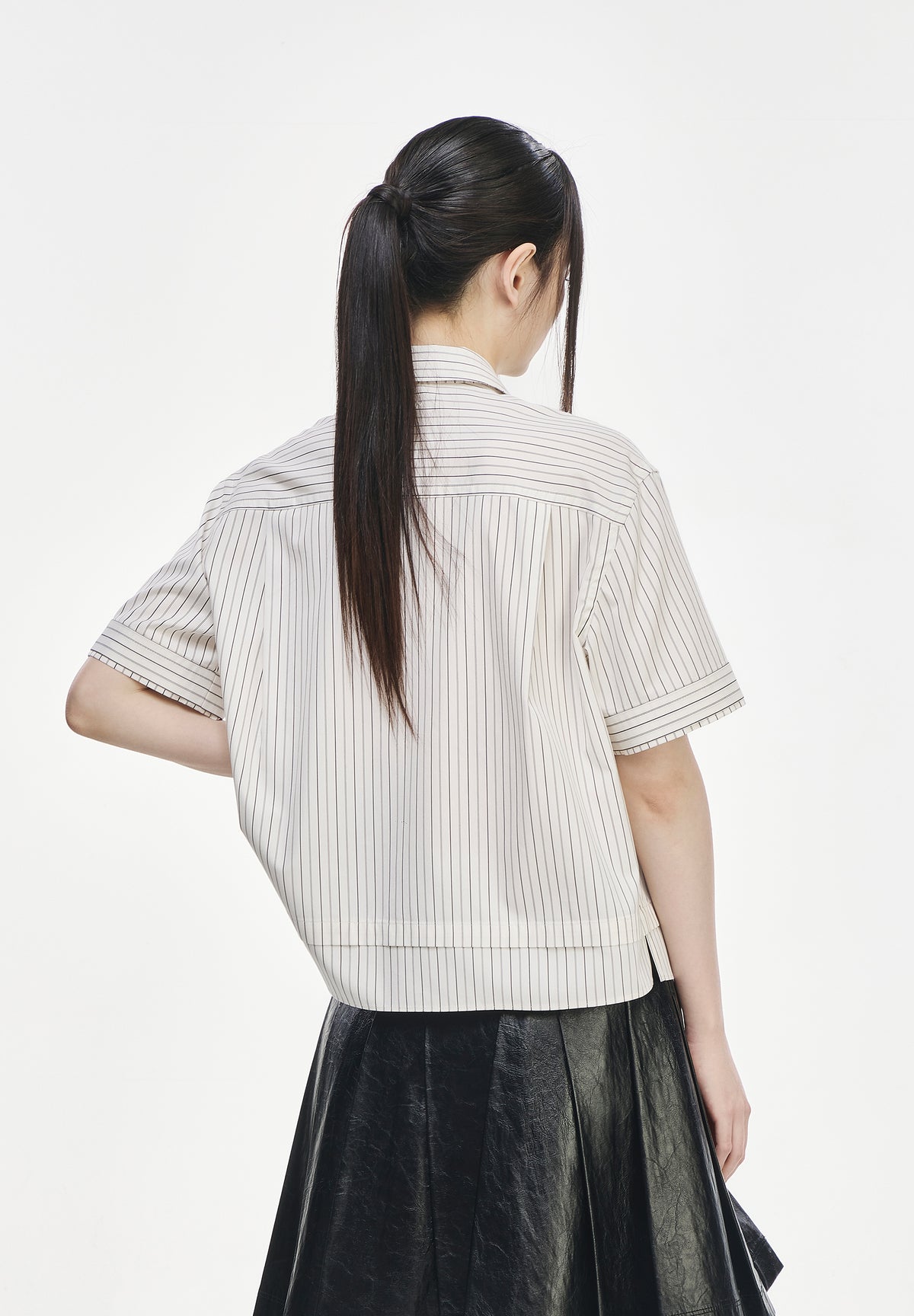 PANTHER LAYERED OPEN COLLAR SHIRT