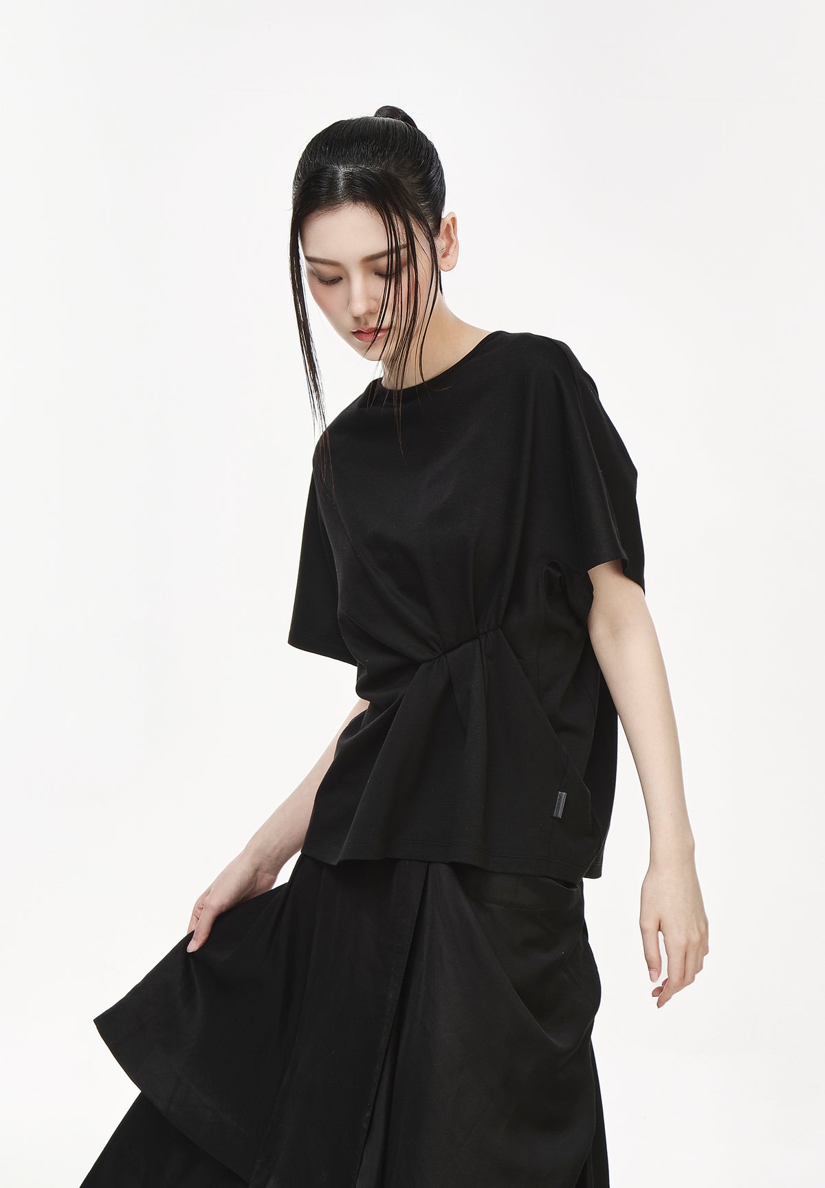 CRUSHED DRAPE T SHIRT