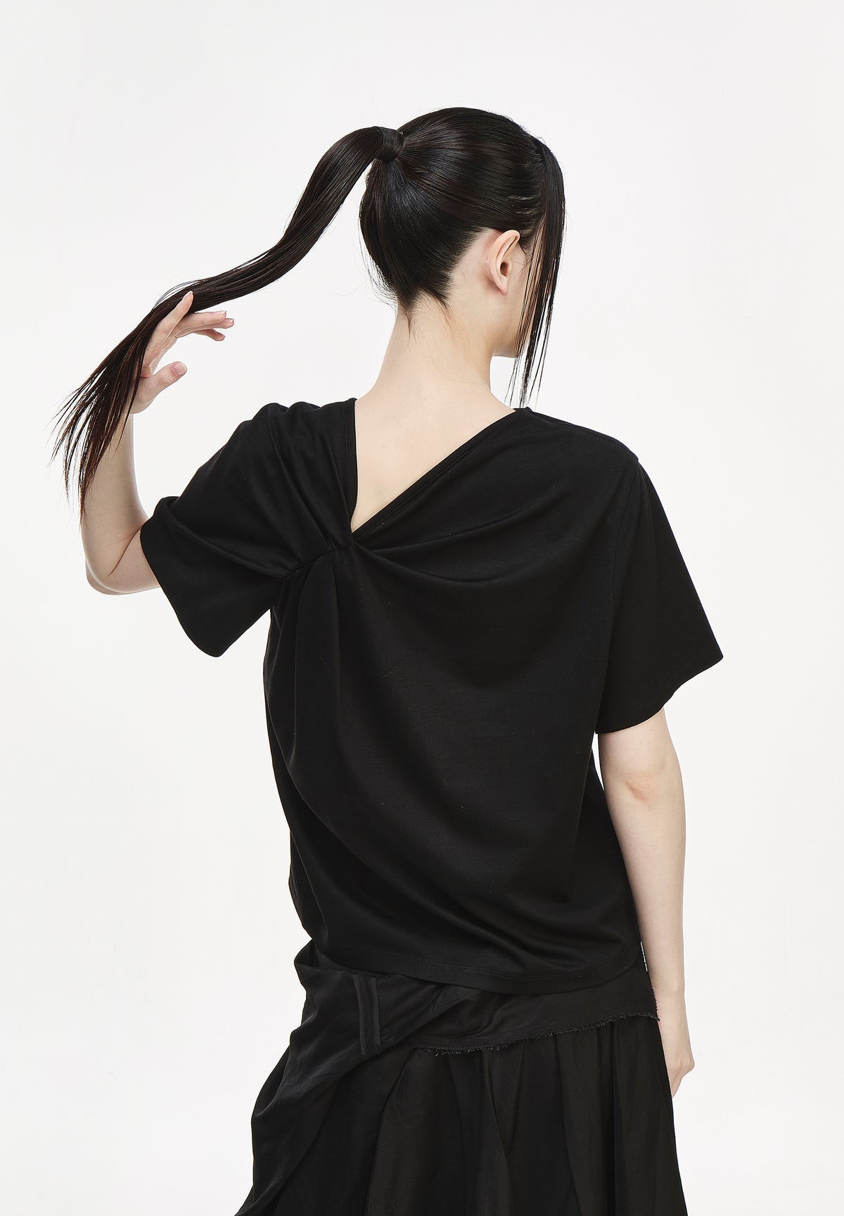 CRUSHED DRAPE T SHIRT
