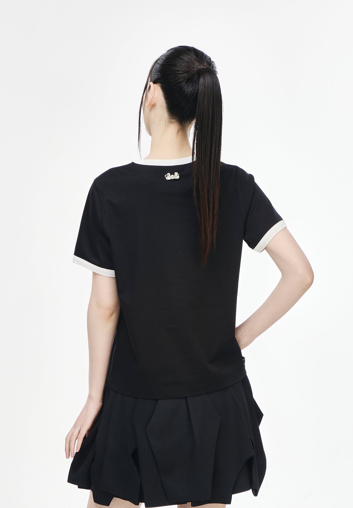 MINNIE JEWEL APPLIQUE T SHIRT