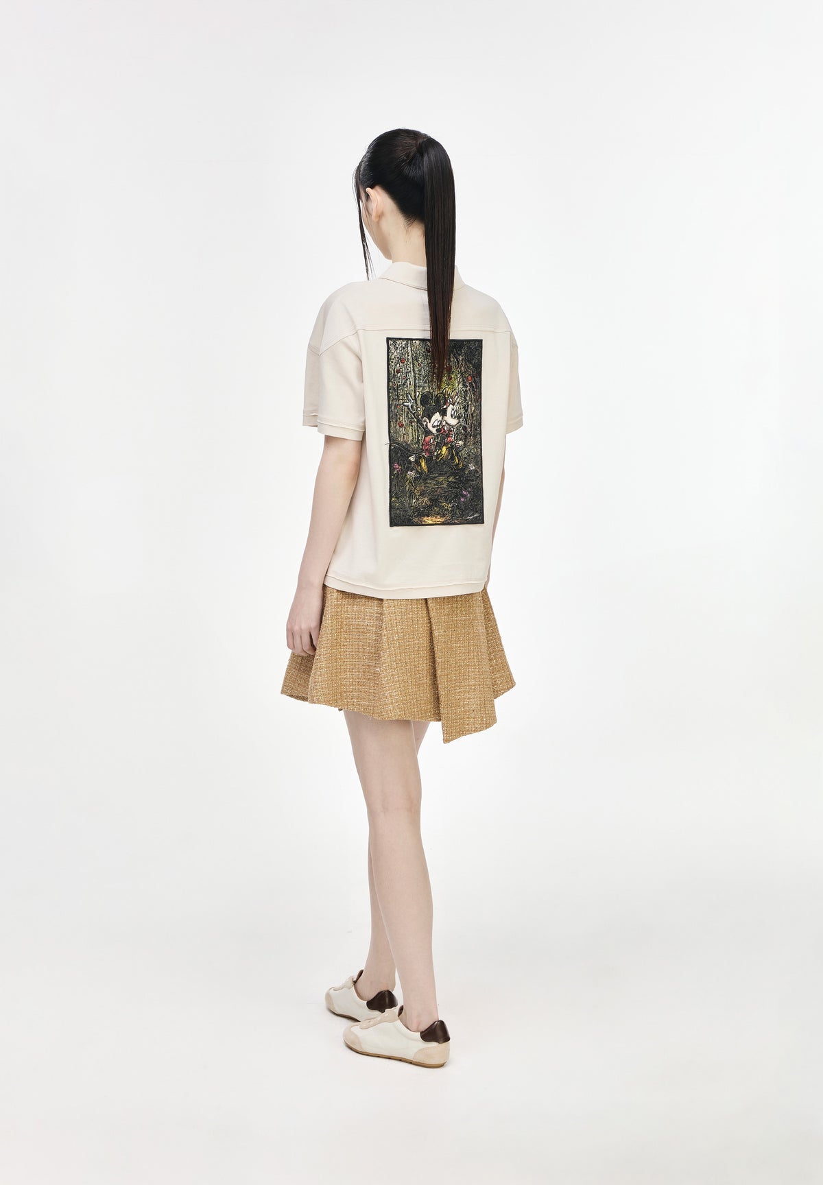 MICKEY & MINNIE SWING COLLARED T SHIRT