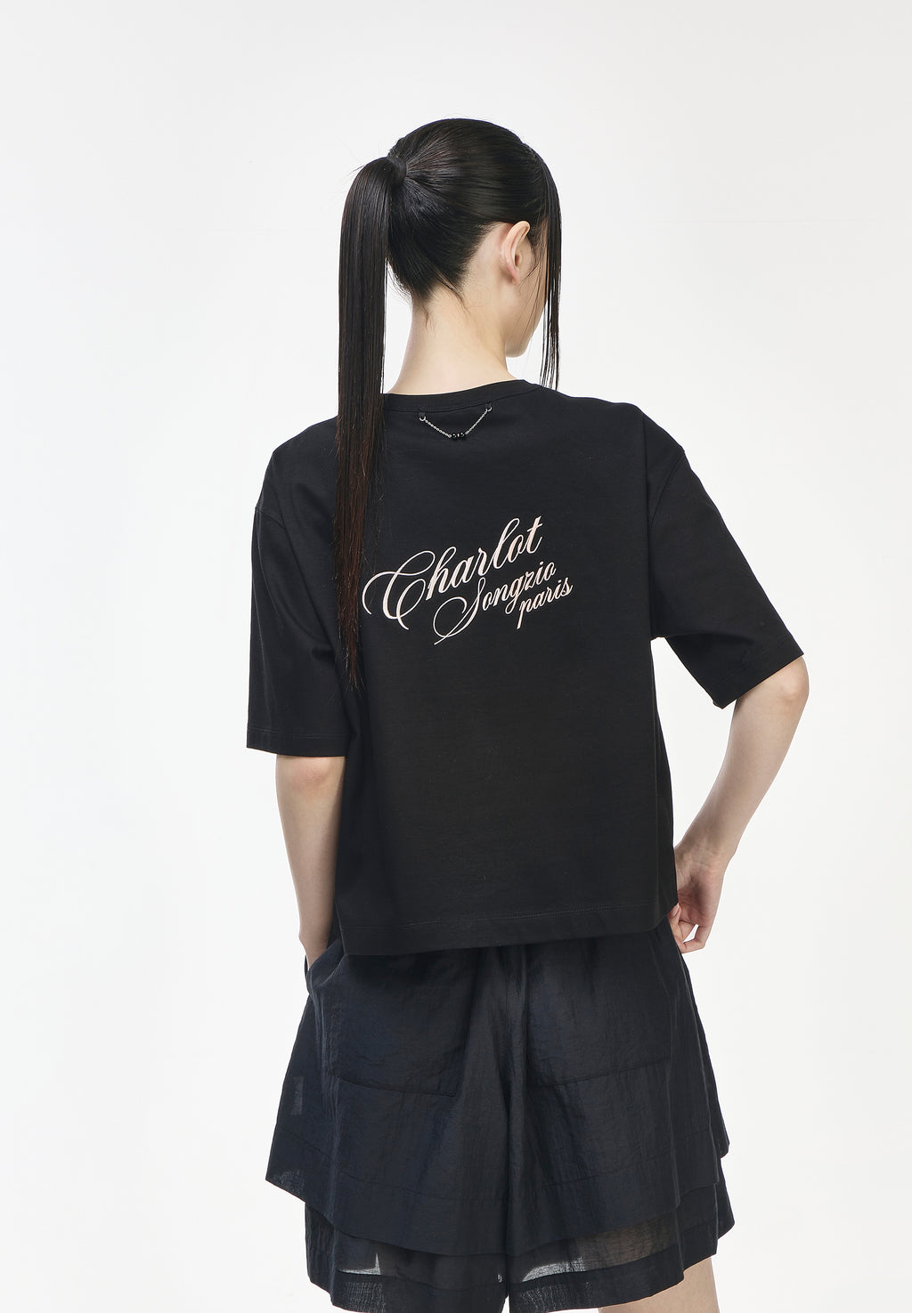 CHARLOT ECRITURE CROP T SHIRT
