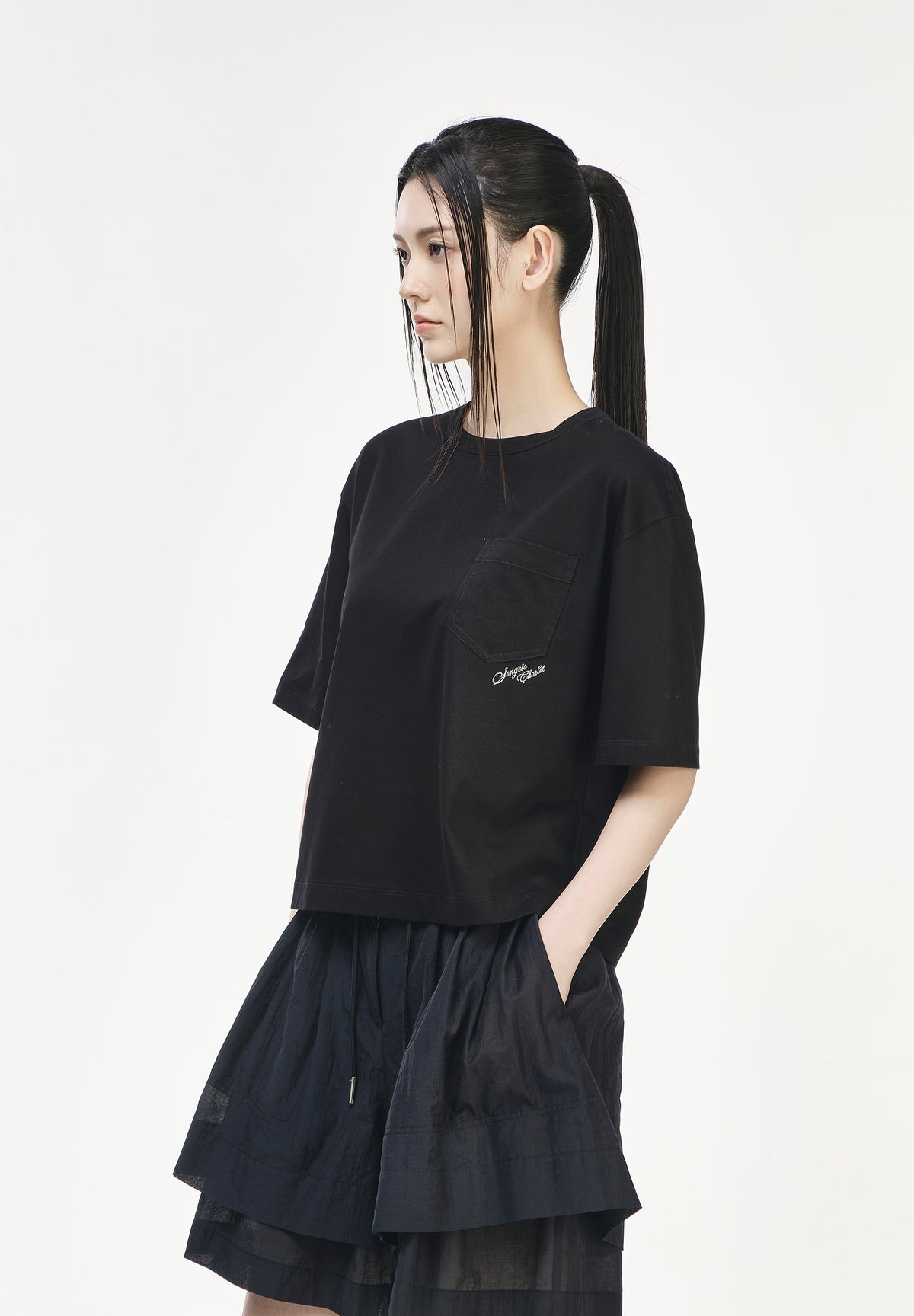 CHARLOT ECRITURE CROP T SHIRT