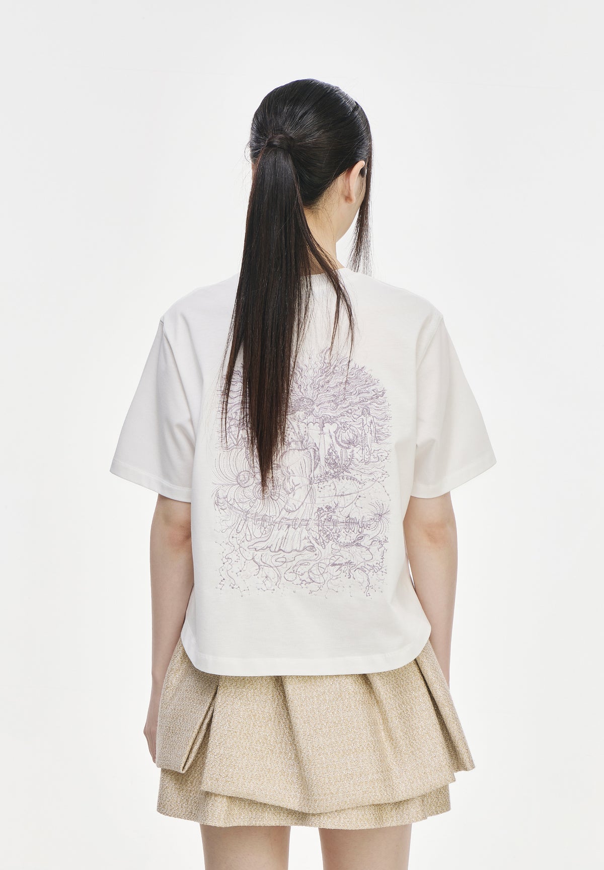 CELESTIAL EMBROIDERED T SHIRT