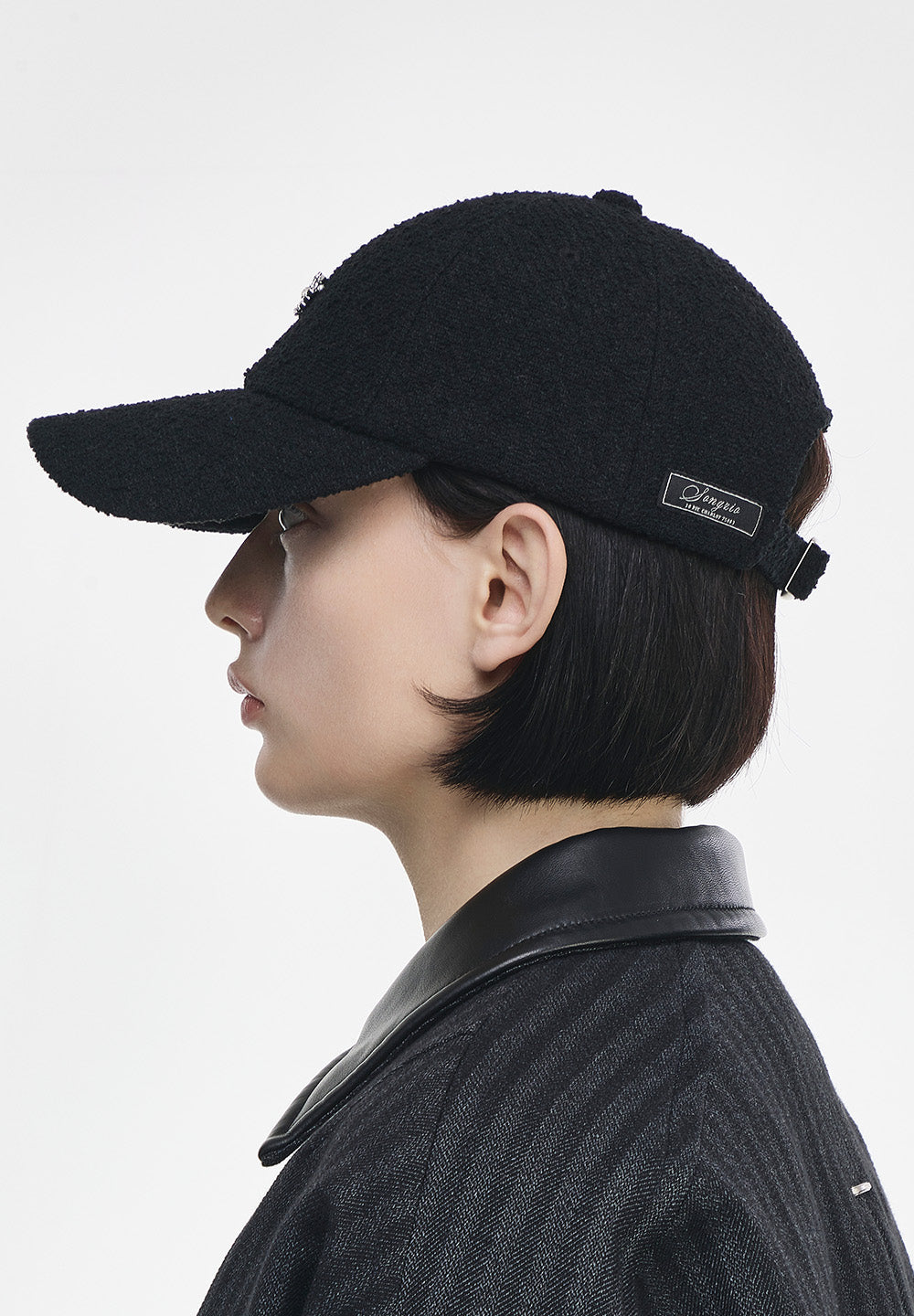 HEART JEWEL TWEED BALL CAP