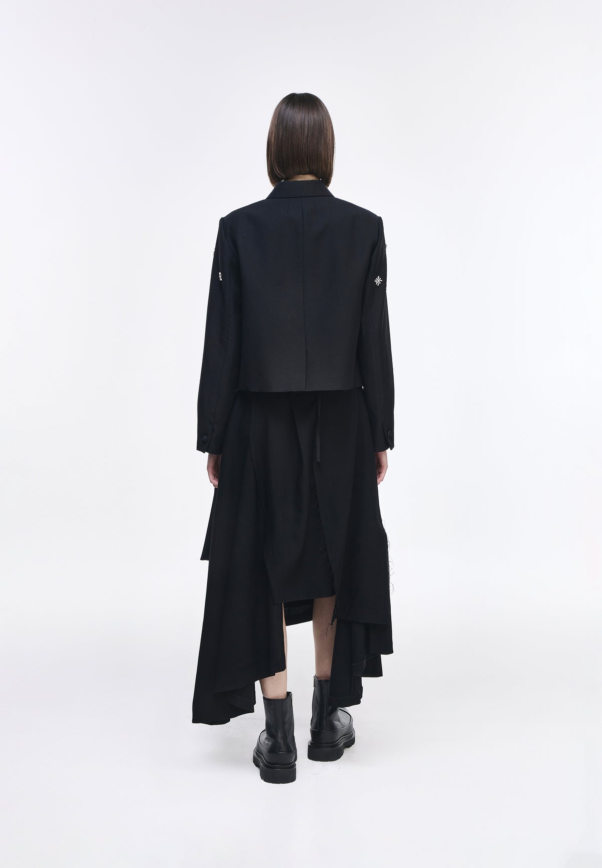JACQUARD JEWELED JACKET