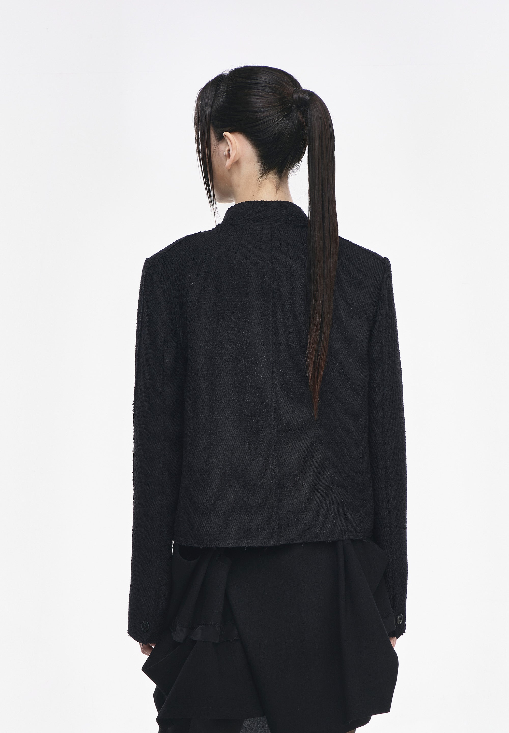 DEEPCUT RIBBON TWEED JACKET