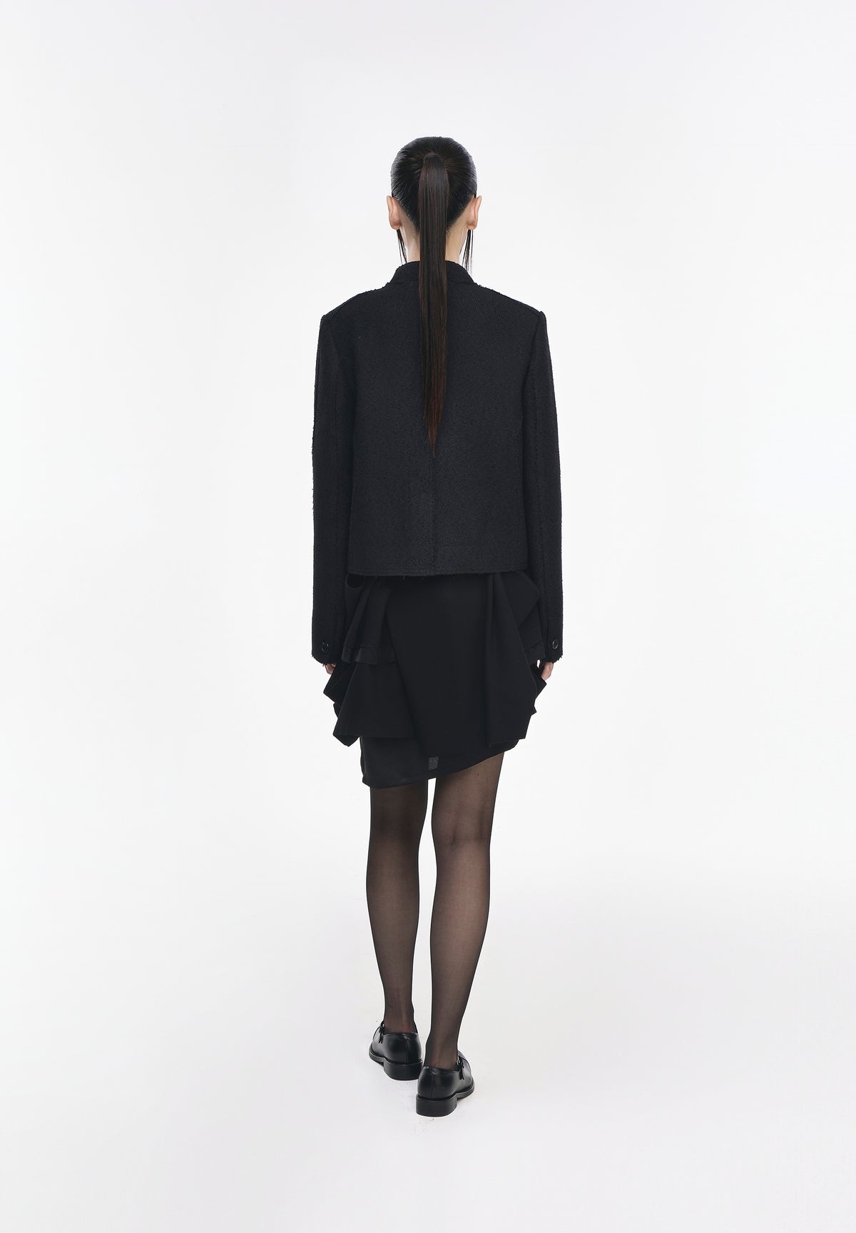 DEEPCUT RIBBON TWEED JACKET