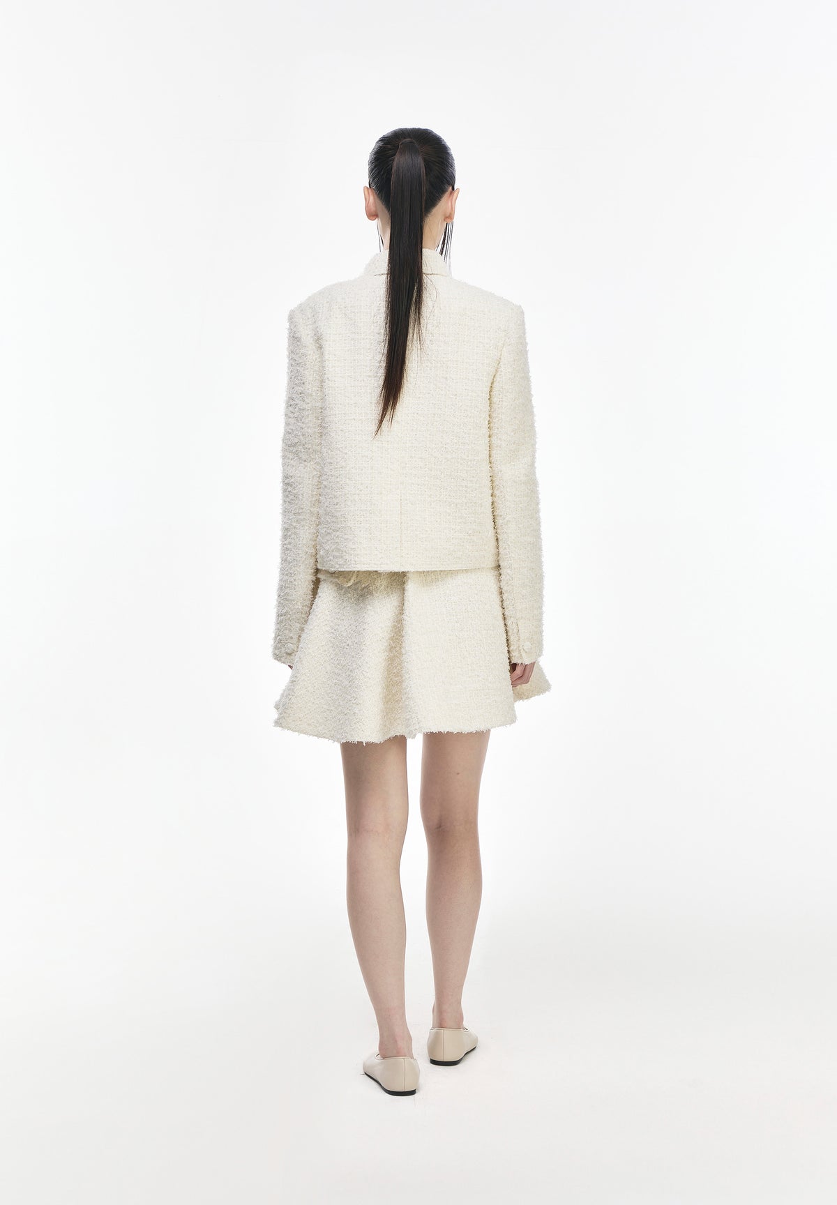 DEEPCUT RIBBON TWEED JACKET