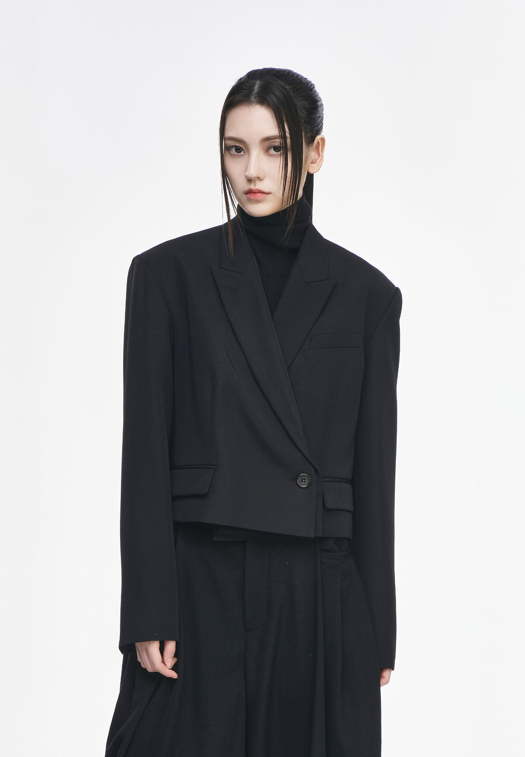 LAYERED CROP JACKET