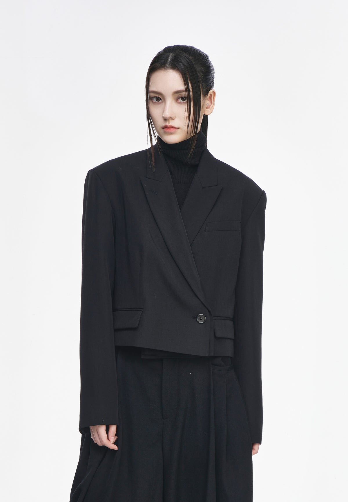 LAYERED CROP JACKET