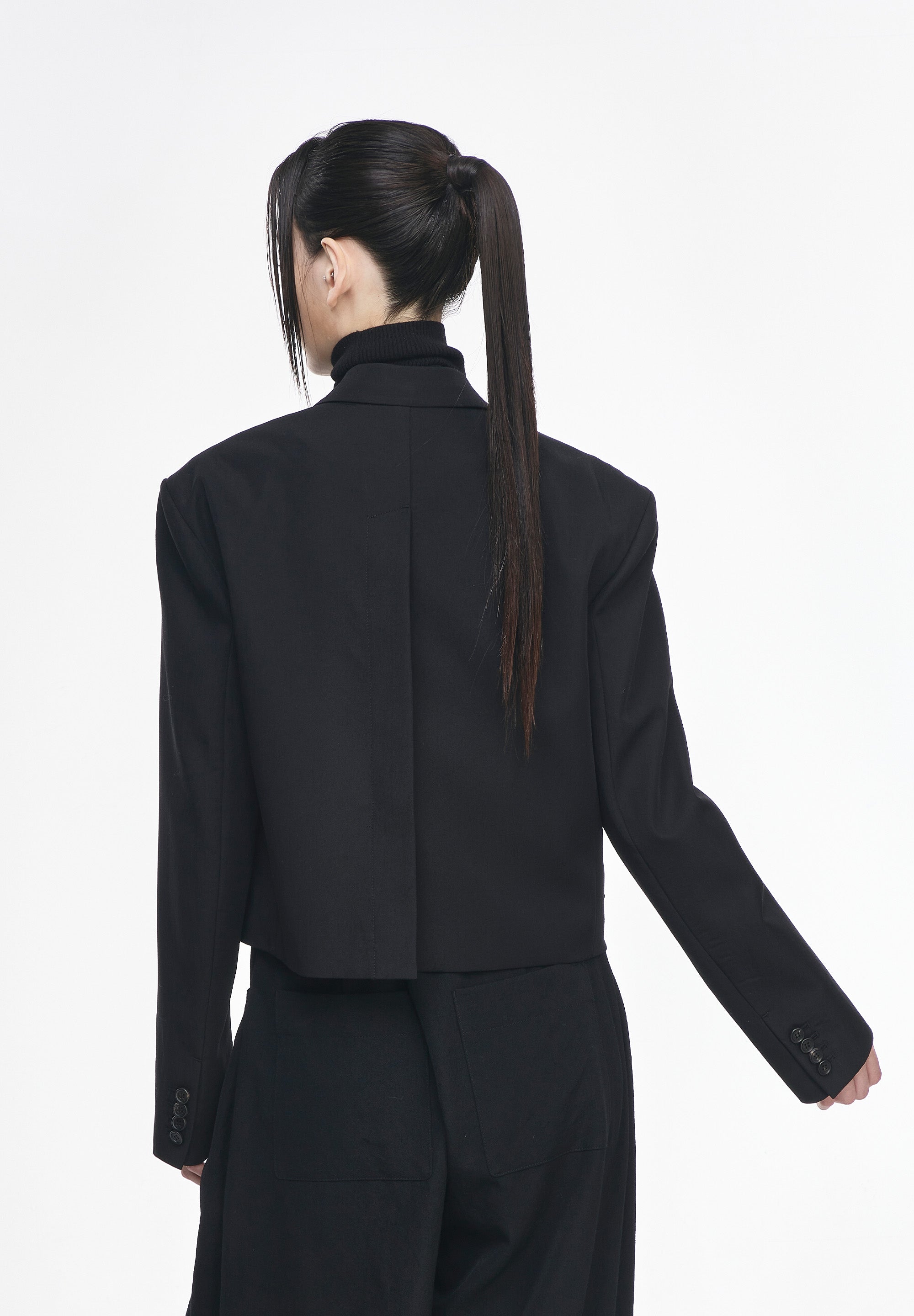 LAYERED CROP JACKET