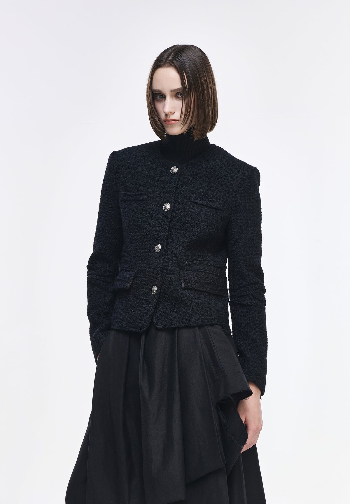 CASCADE ROUND NECK JACKET