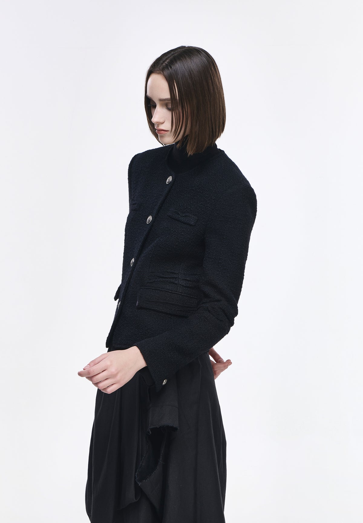 CASCADE ROUND NECK JACKET