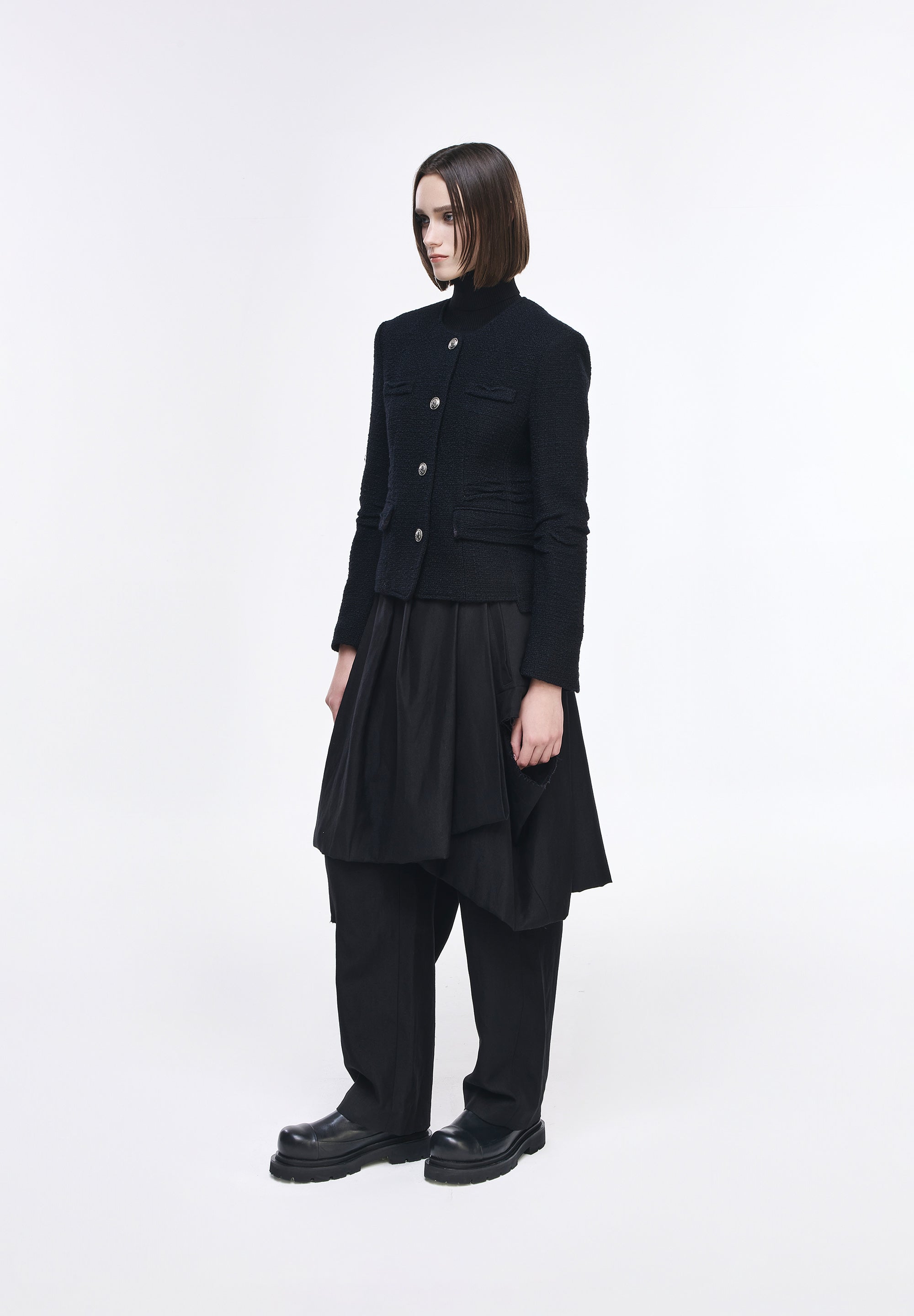 CASCADE ROUND NECK JACKET