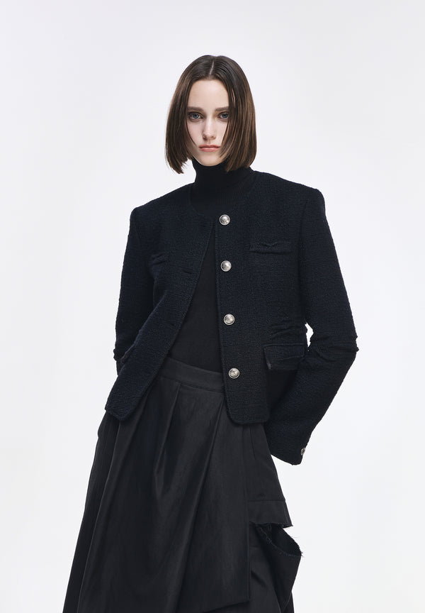 CASCADE ROUND NECK JACKET